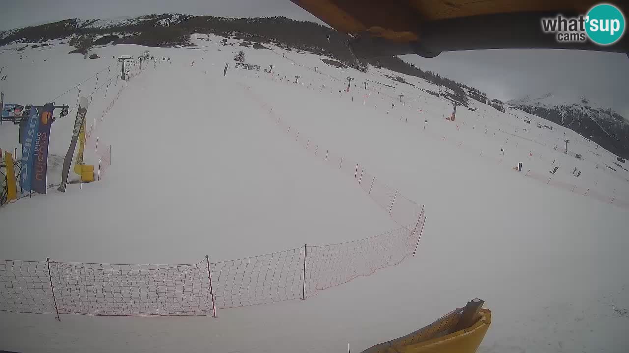 Livigno webcam – view on Livigno Ski School area – LivignoGO