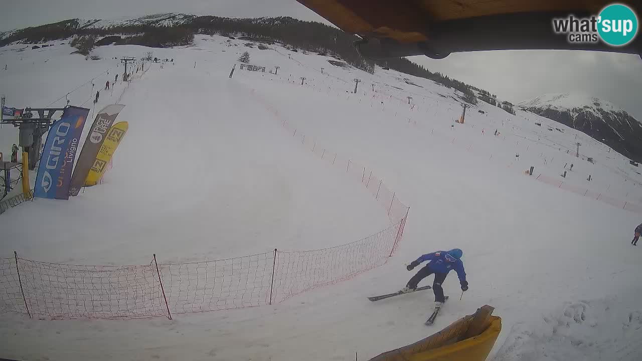 Livigno live webcam – view on Livigno Ski School area – LivignoGO