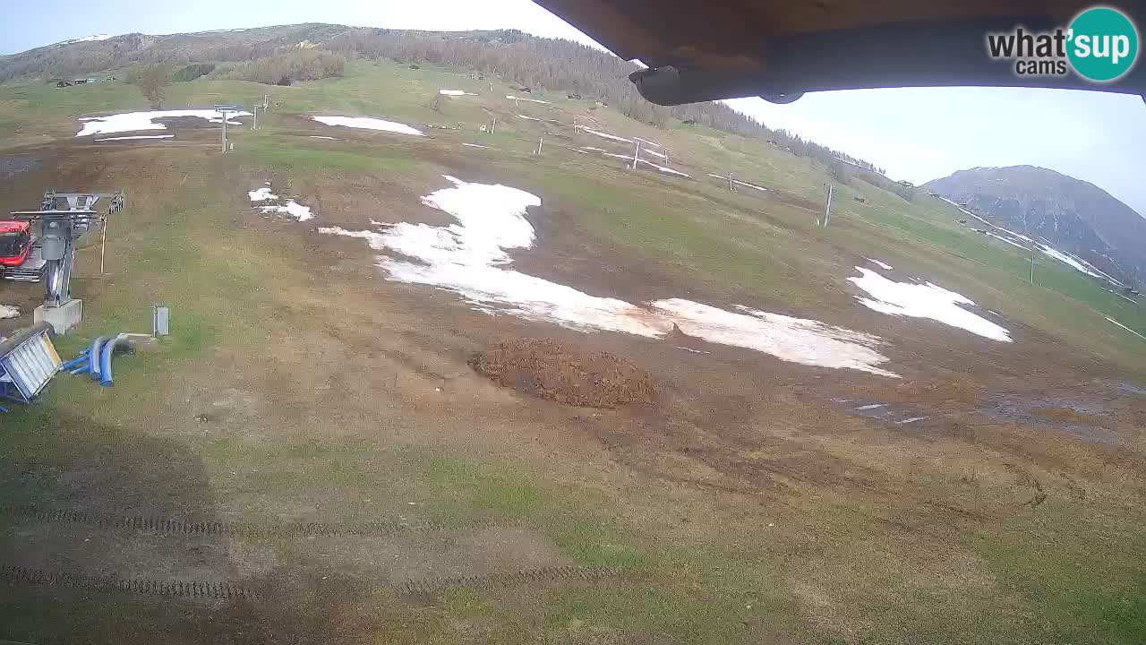 Livigno live webcam – view on Livigno Ski School area – LivignoGO