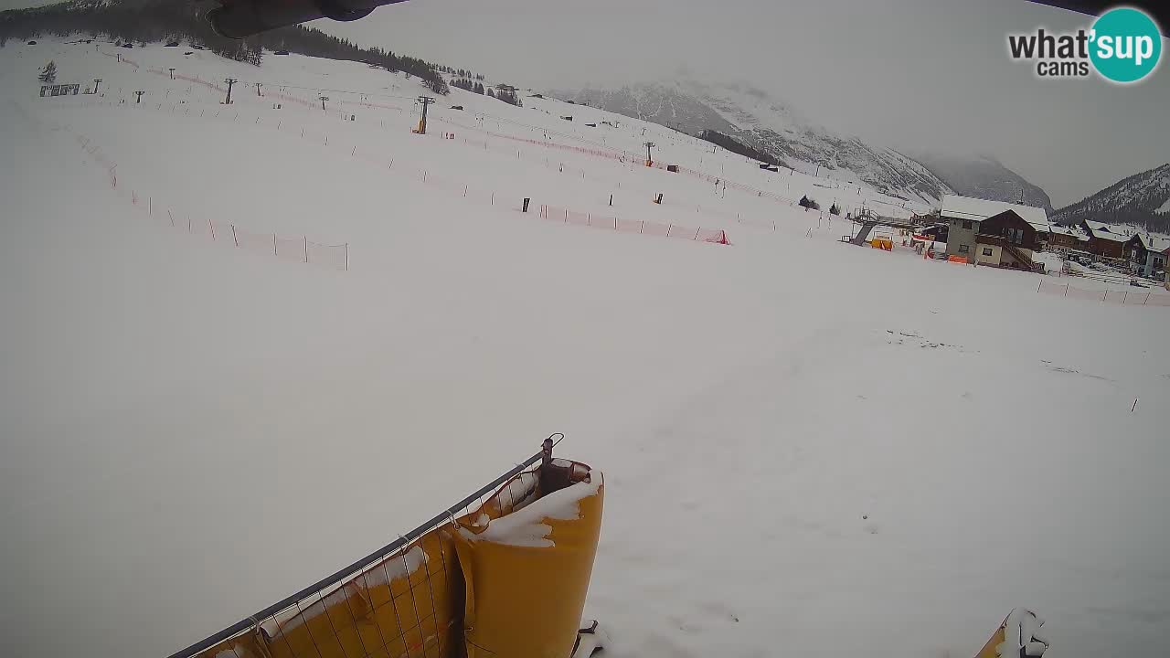 Livigno live webcam – view on Livigno Ski School area – LivignoGO