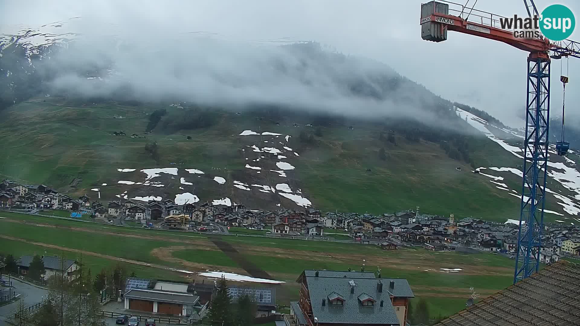 Increíble webcam de Livigno, vista panorámica desde el hotel Teola