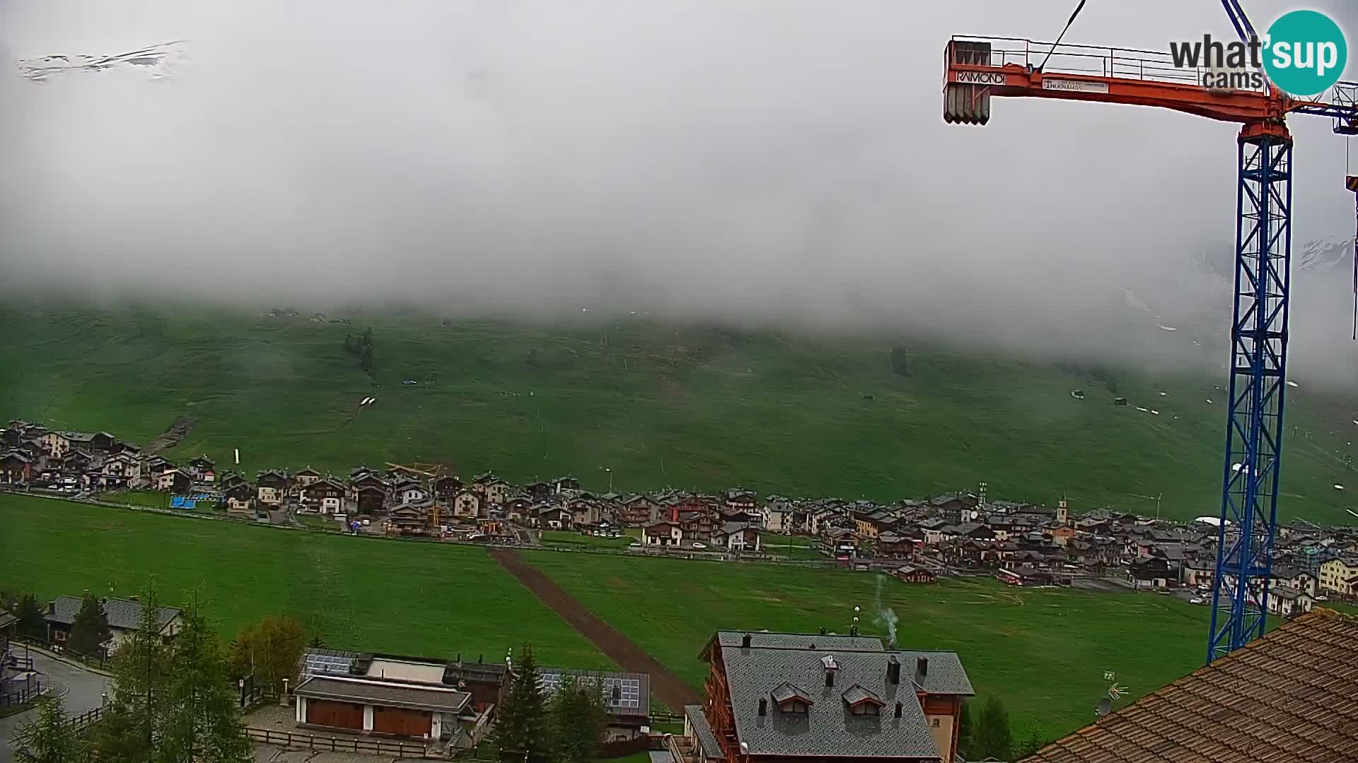 Superbe web camera Livigno, vue panoramique depuis l’hôtel Teola