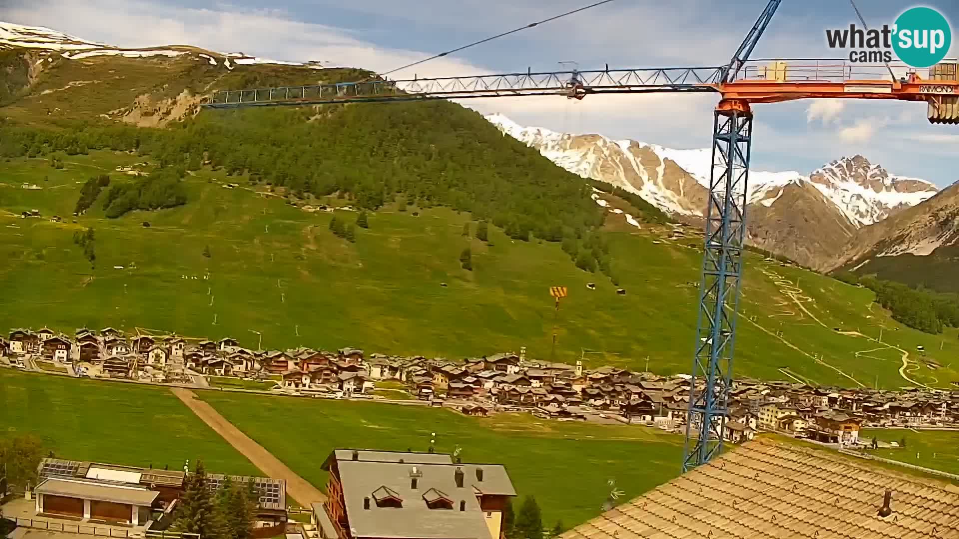 Increíble webcam de Livigno, vista panorámica desde el hotel Teola