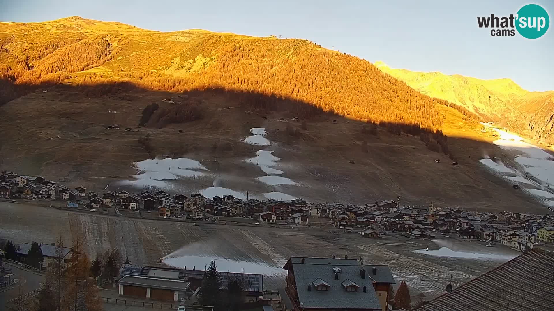 Superbe web camera Livigno, vue panoramique depuis l’hôtel Teola