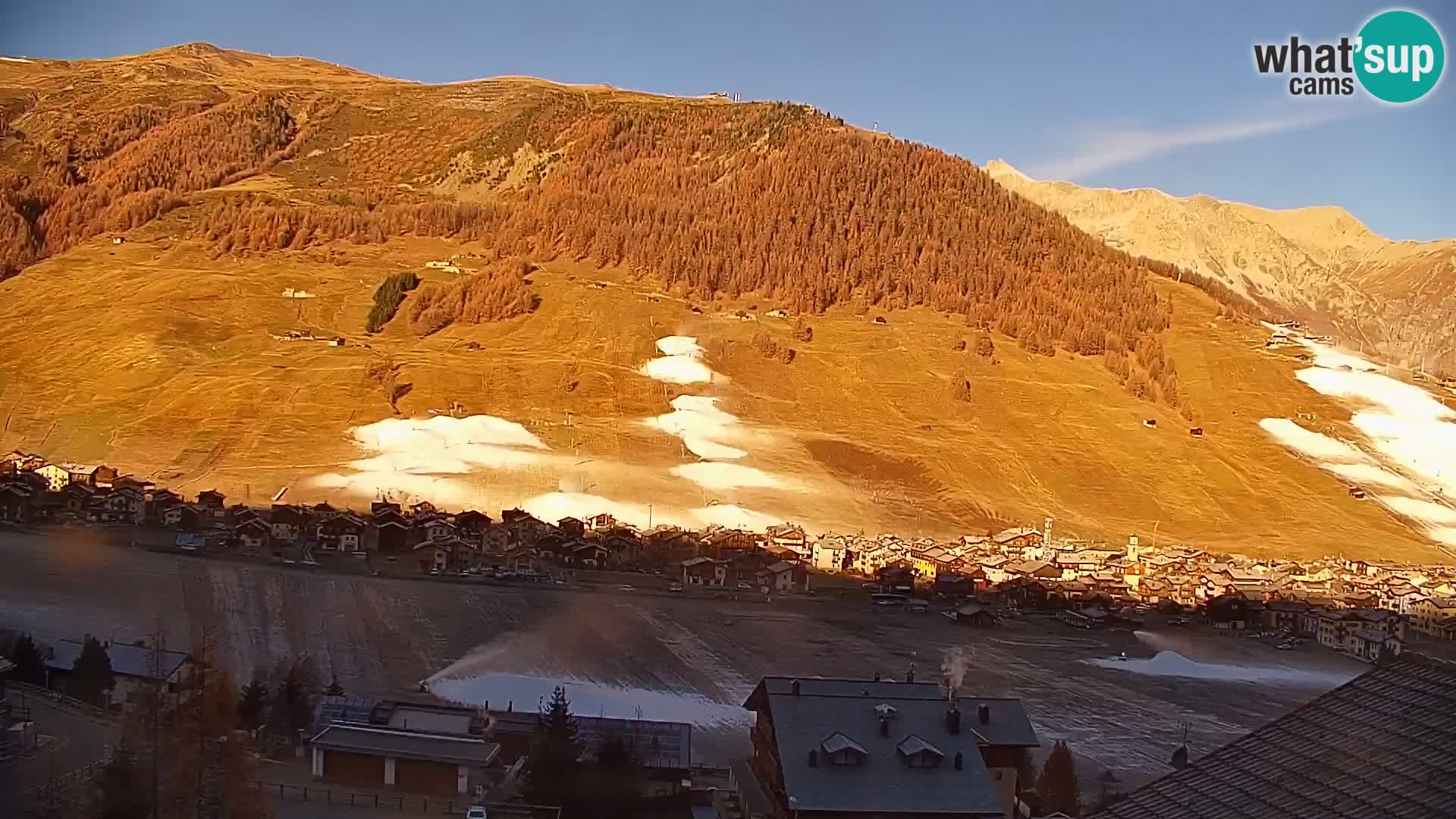 Increíble webcam de Livigno, vista panorámica desde el hotel Teola