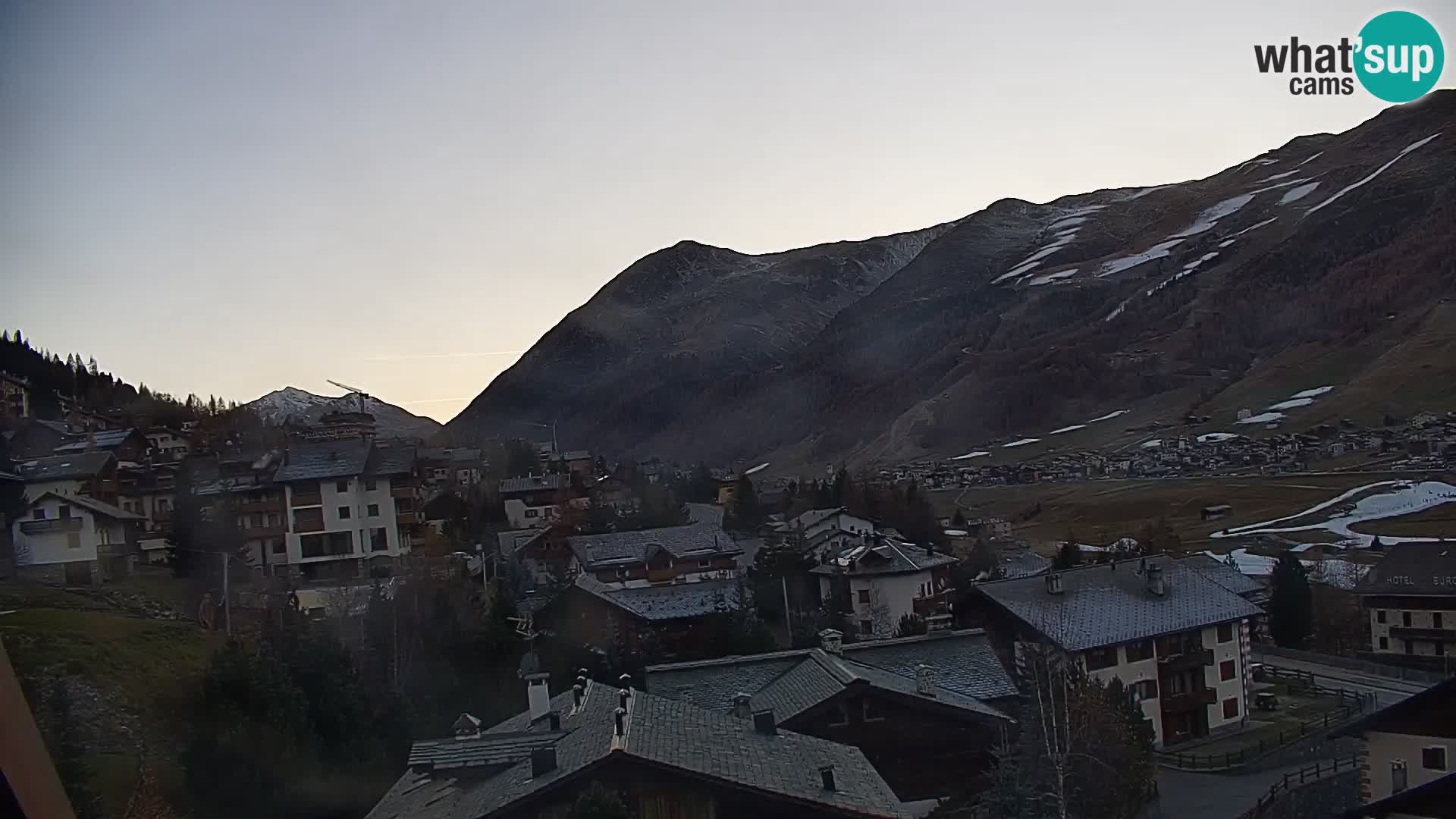 Increíble webcam de Livigno, vista panorámica desde el hotel Teola