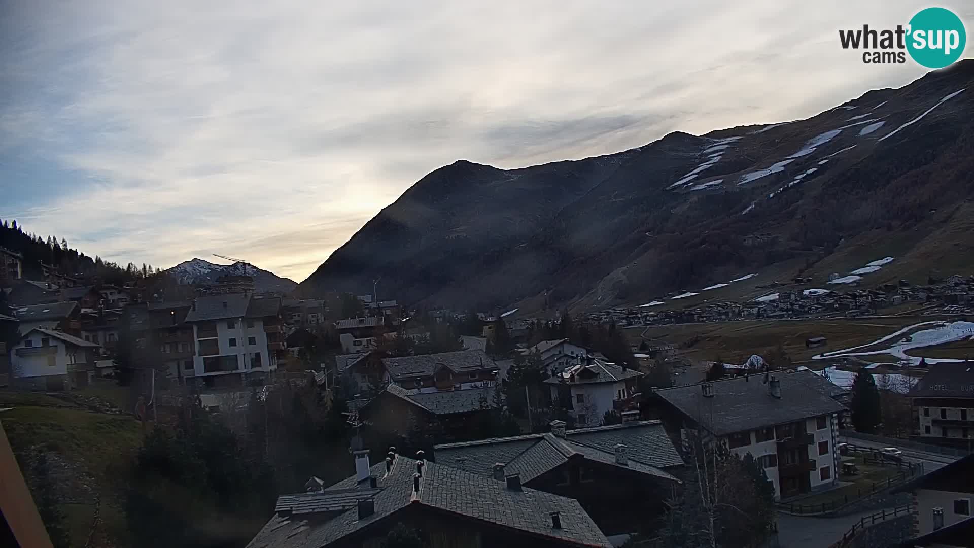 Superbe web camera Livigno, vue panoramique depuis l’hôtel Teola