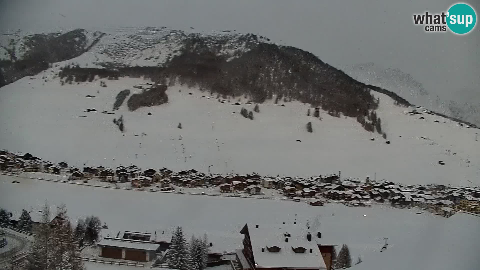 Increíble webcam de Livigno, vista panorámica desde el hotel Teola