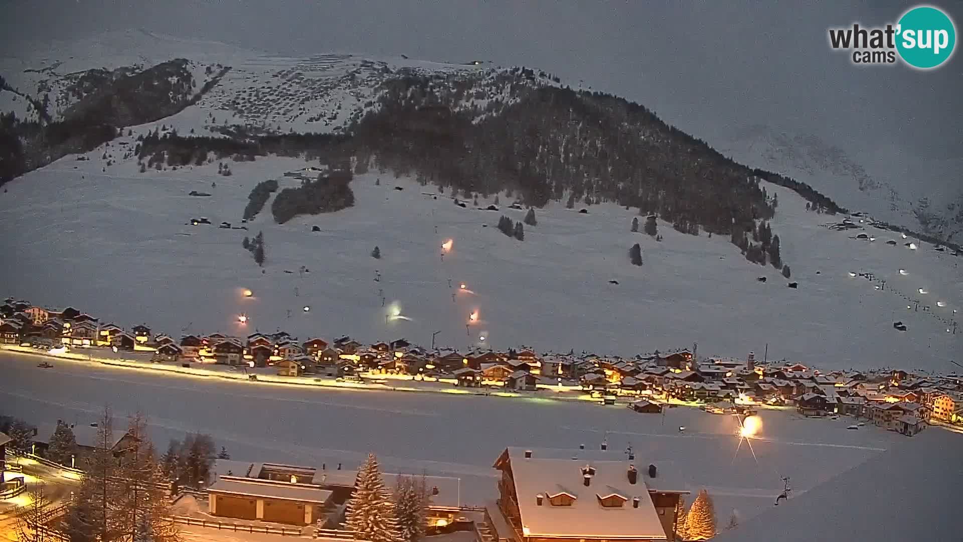 Increíble webcam de Livigno, vista panorámica desde el hotel Teola