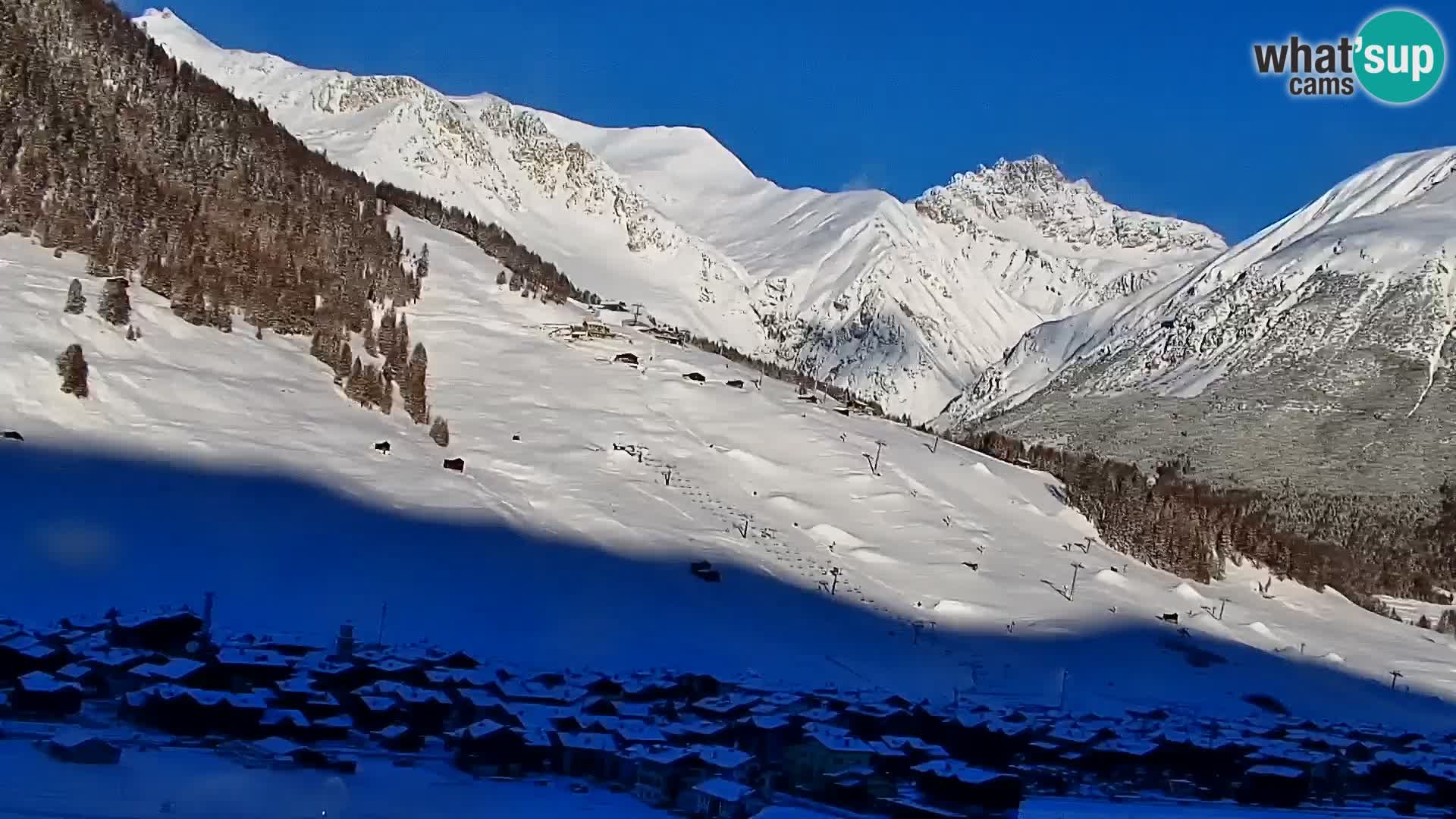 Increíble webcam de Livigno, vista panorámica desde el hotel Teola