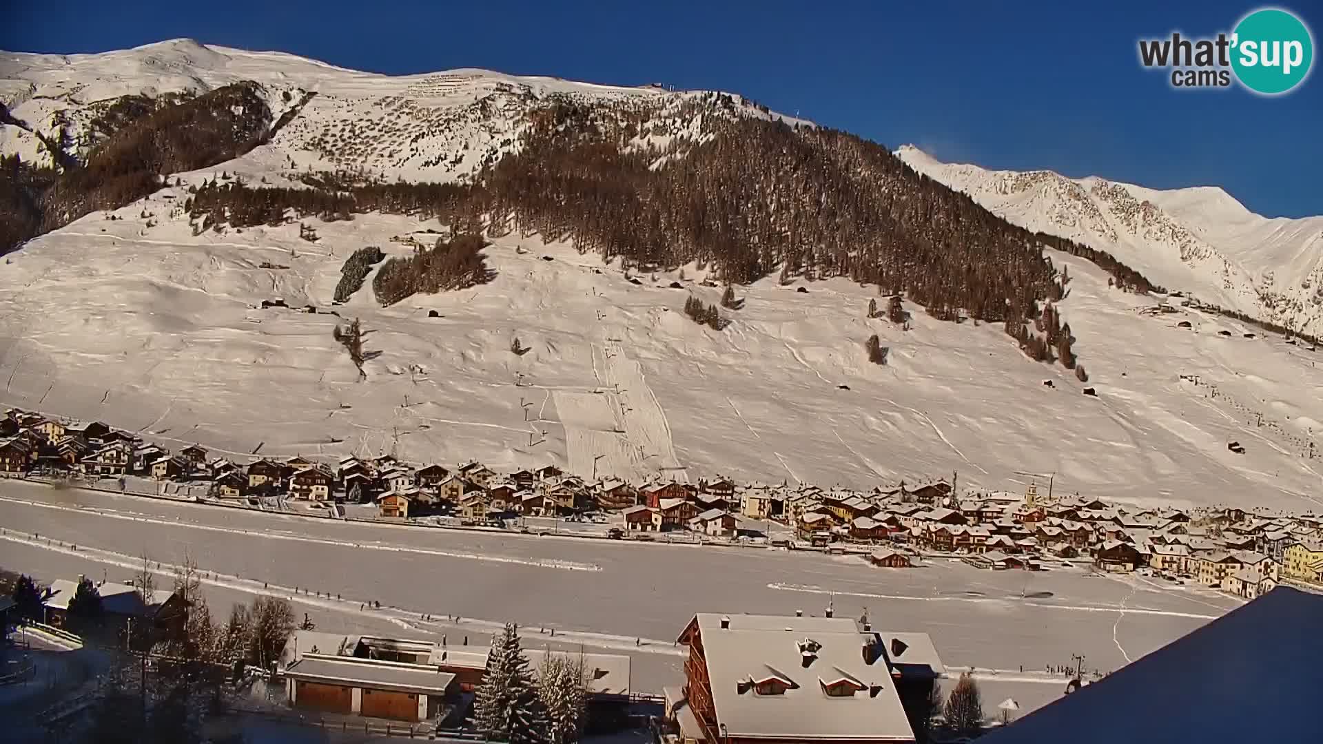 Increíble webcam de Livigno, vista panorámica desde el hotel Teola