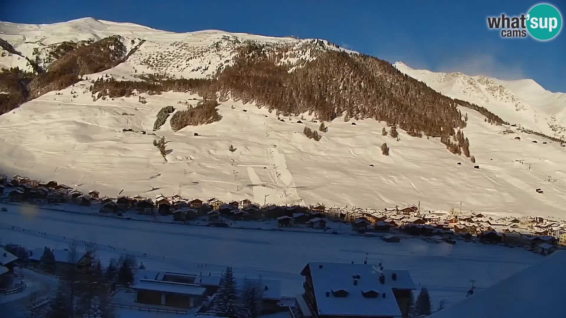 Increíble webcam de Livigno, vista panorámica desde el hotel Teola