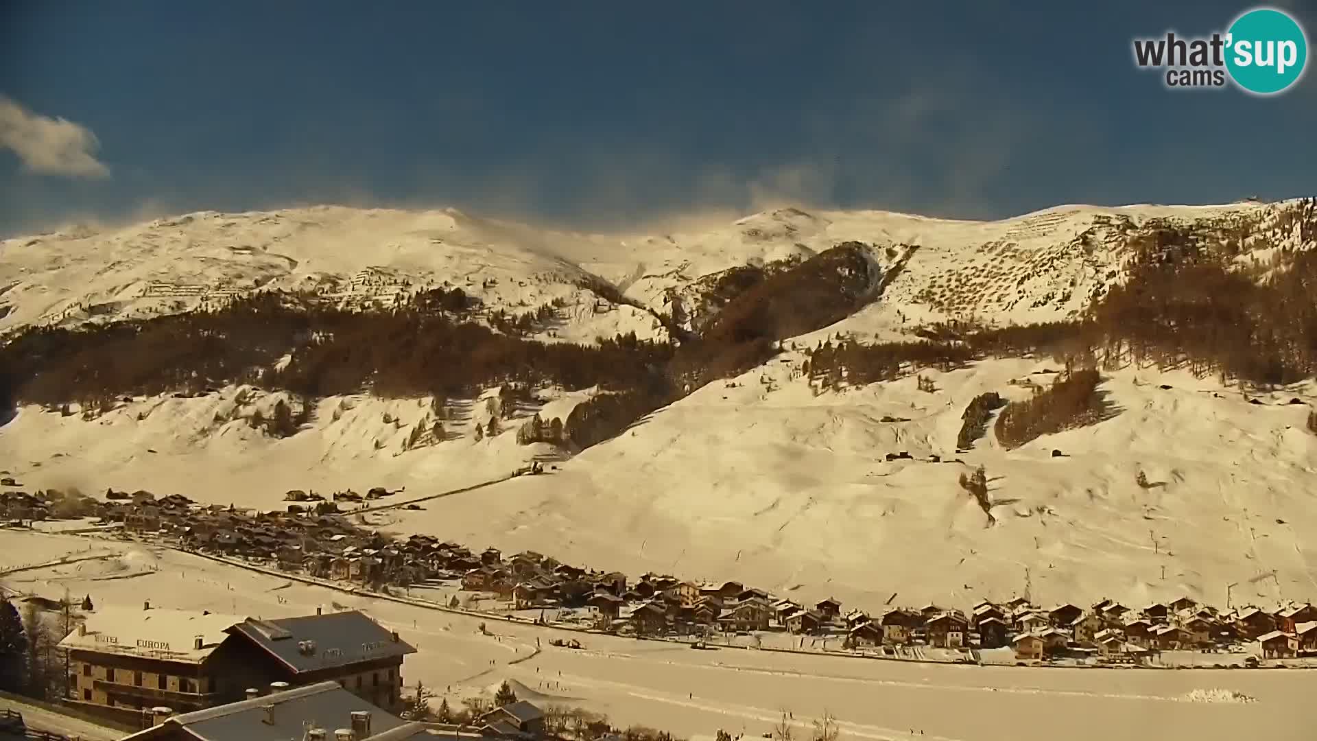 Erstaunliche Livigno Kamera, Panoramablick vom Hotel Teola