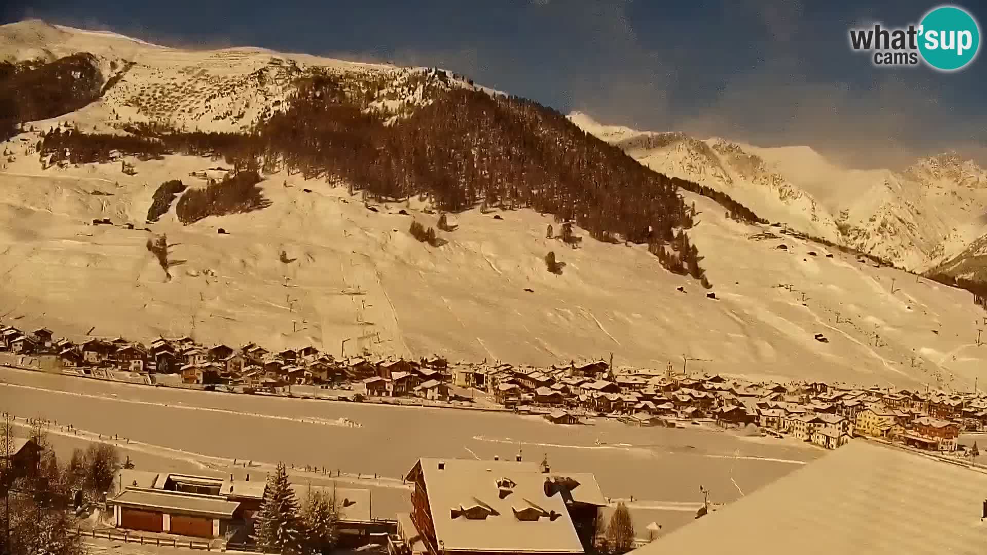 Erstaunliche Livigno Kamera, Panoramablick vom Hotel Teola