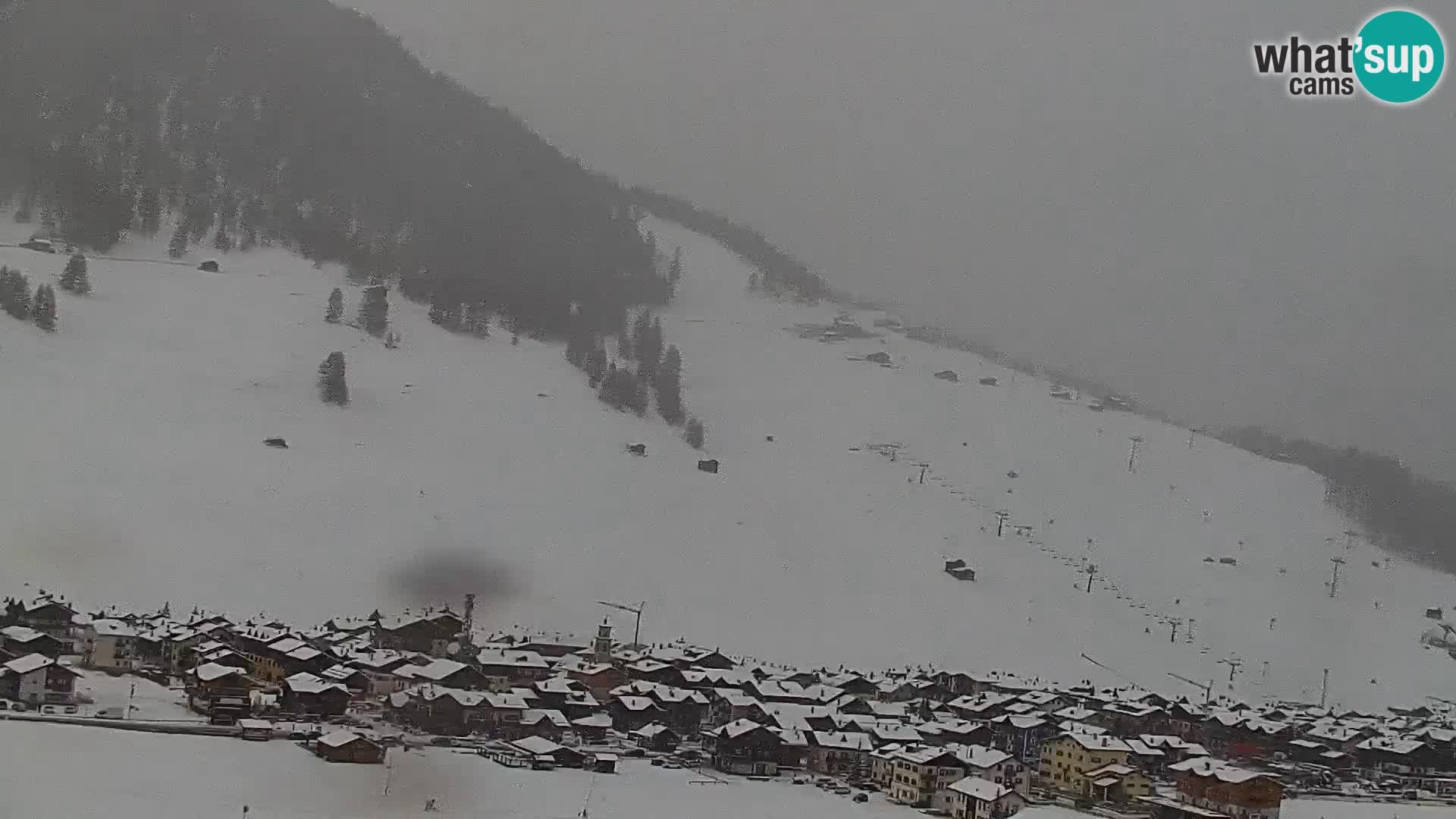 Increíble webcam de Livigno, vista panorámica desde el hotel Teola