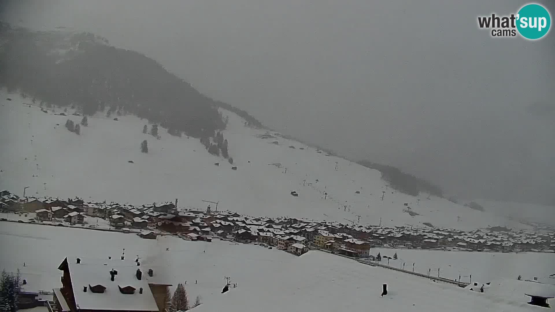 Increíble webcam de Livigno, vista panorámica desde el hotel Teola