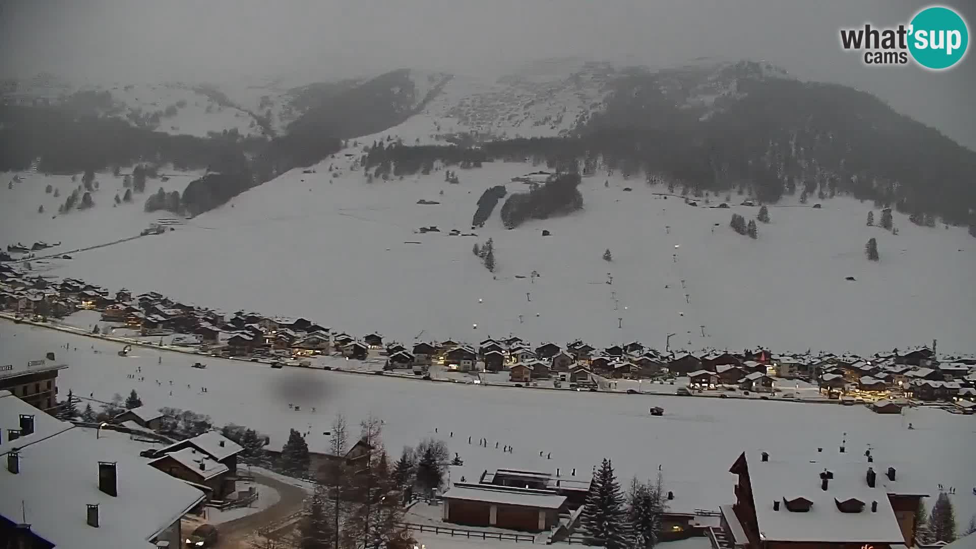 Increíble webcam de Livigno, vista panorámica desde el hotel Teola