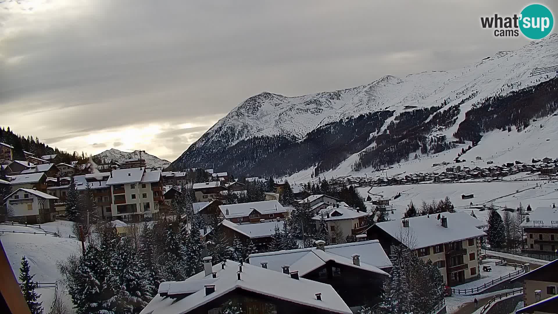 Erstaunliche Livigno Kamera, Panoramablick vom Hotel Teola