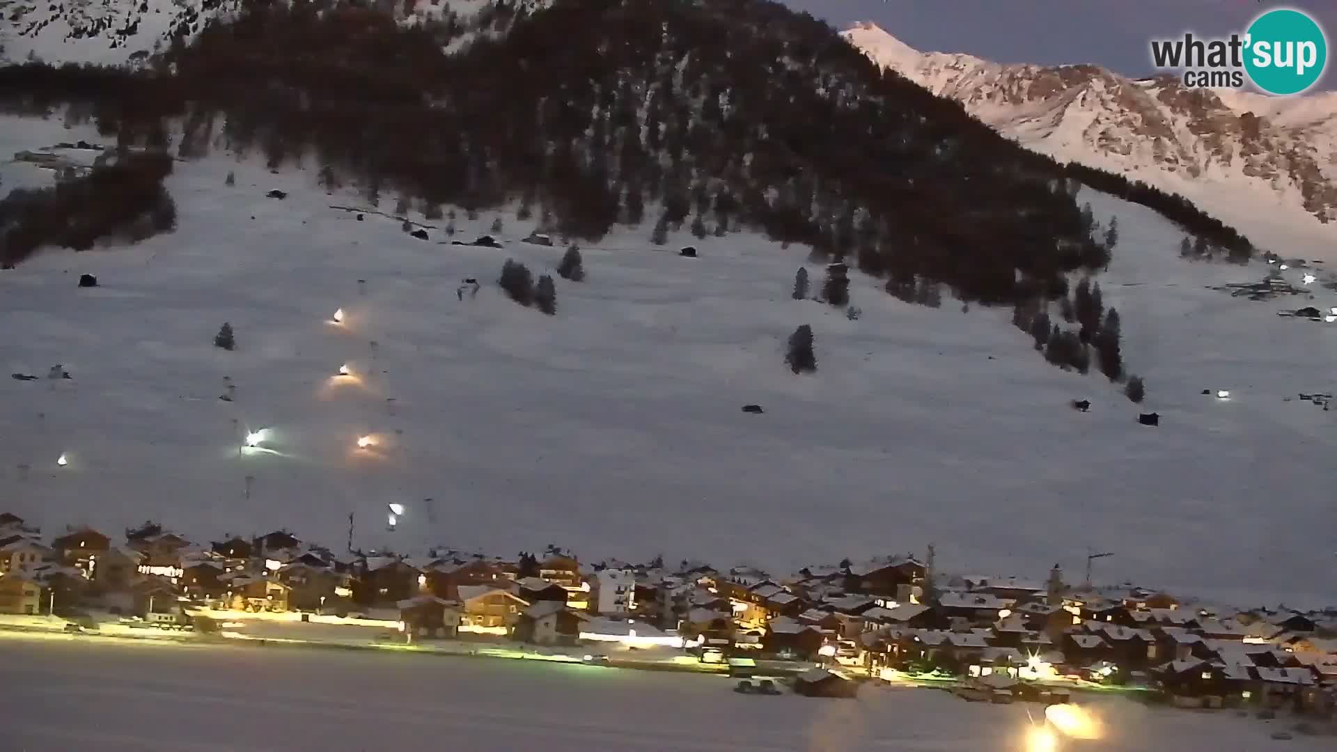 Increíble webcam de Livigno, vista panorámica desde el hotel Teola