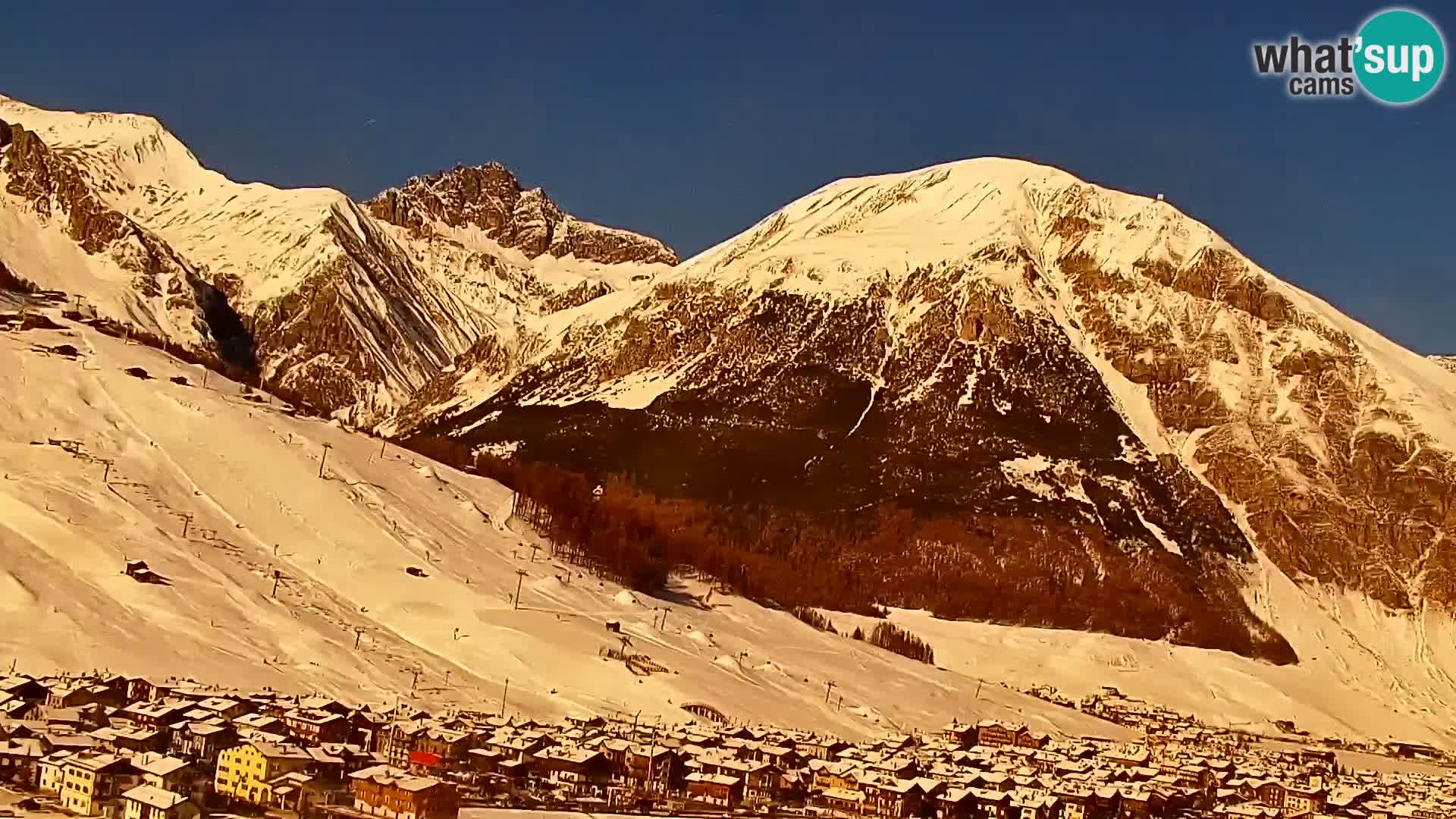 Increíble webcam de Livigno, vista panorámica desde el hotel Teola