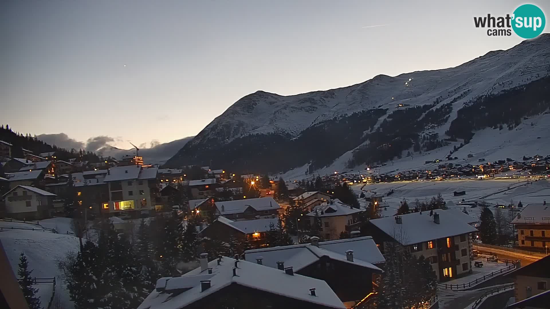 Erstaunliche Livigno Kamera, Panoramablick vom Hotel Teola