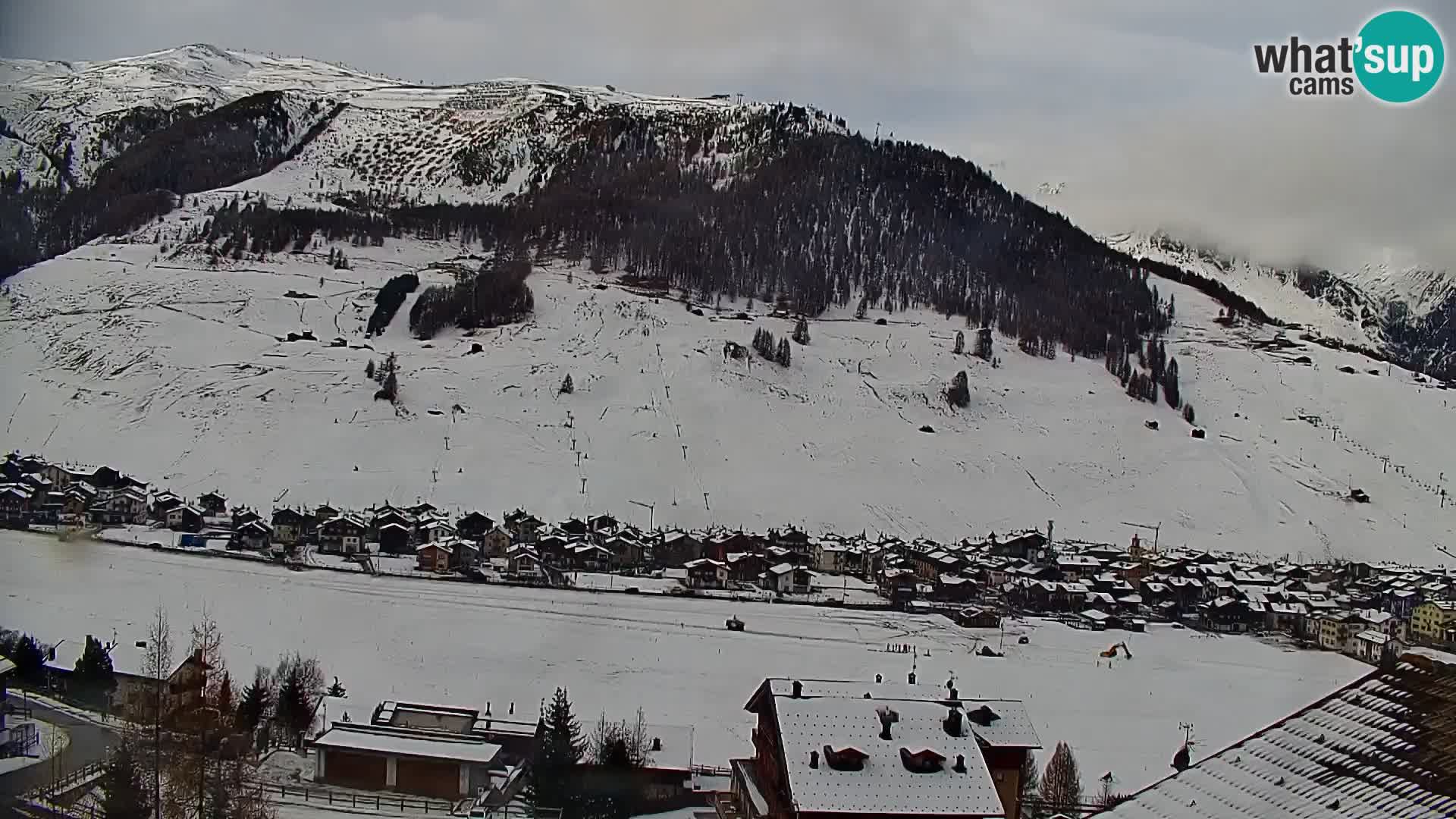 Increíble webcam de Livigno, vista panorámica desde el hotel Teola