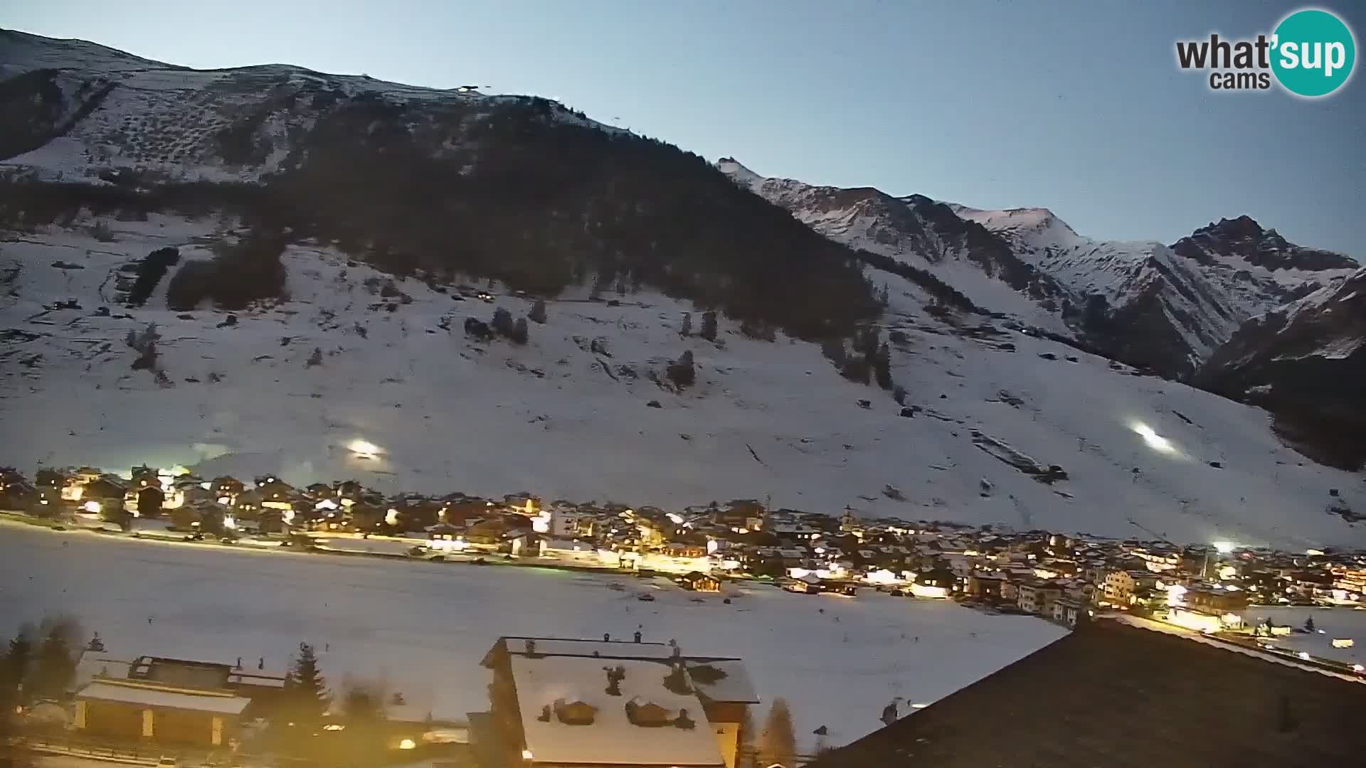 Increíble webcam de Livigno, vista panorámica desde el hotel Teola