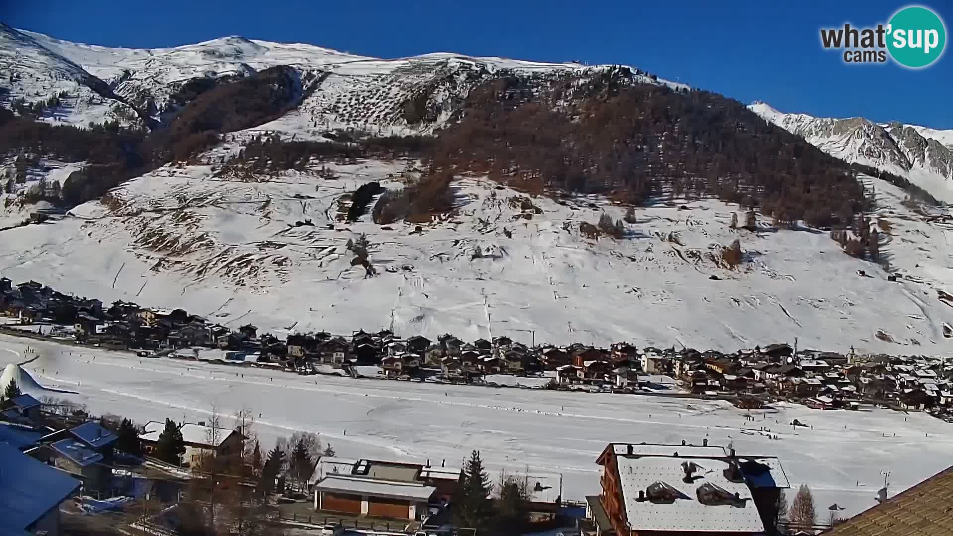 Increíble webcam de Livigno, vista panorámica desde el hotel Teola