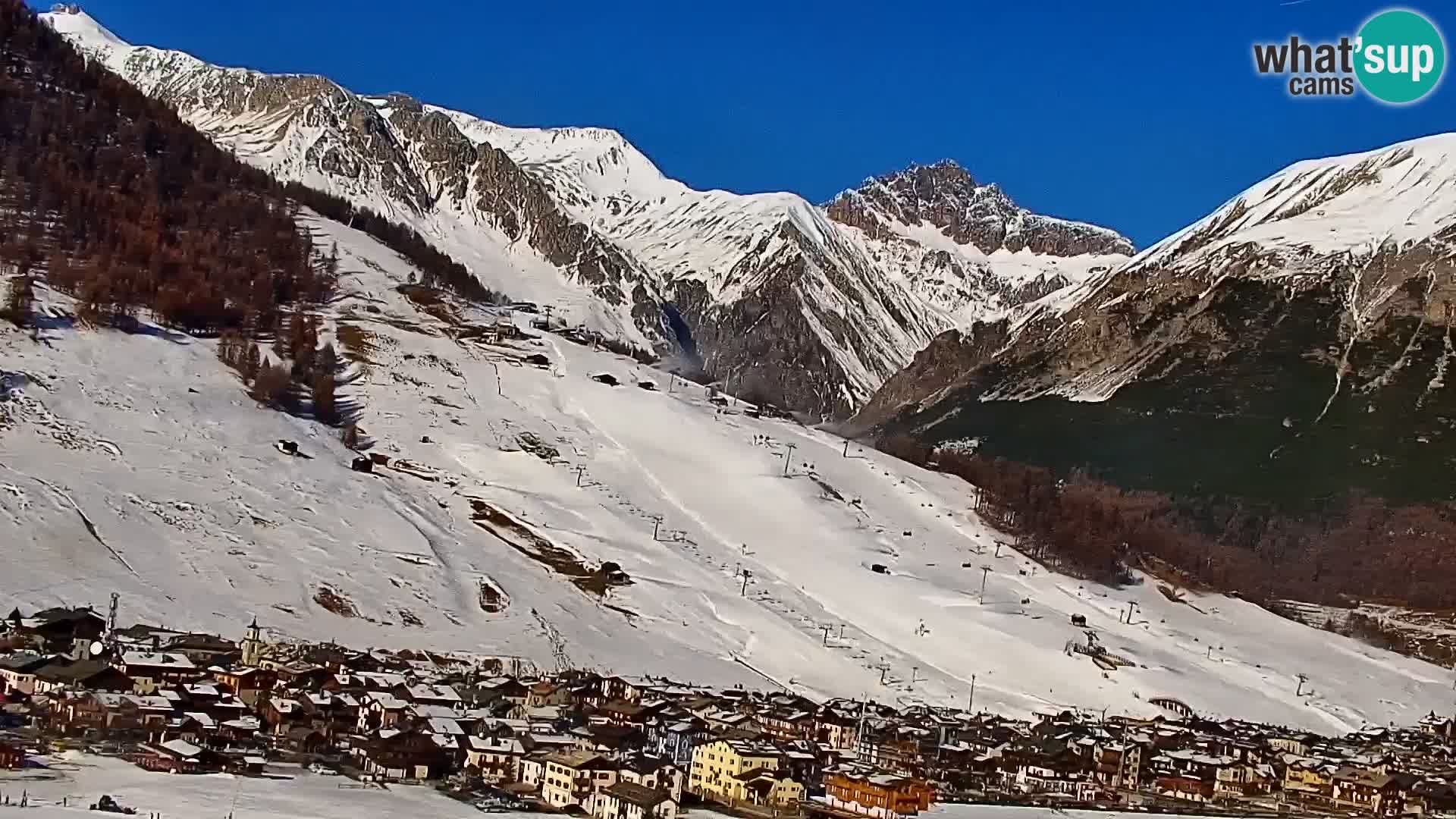 Increíble webcam de Livigno, vista panorámica desde el hotel Teola