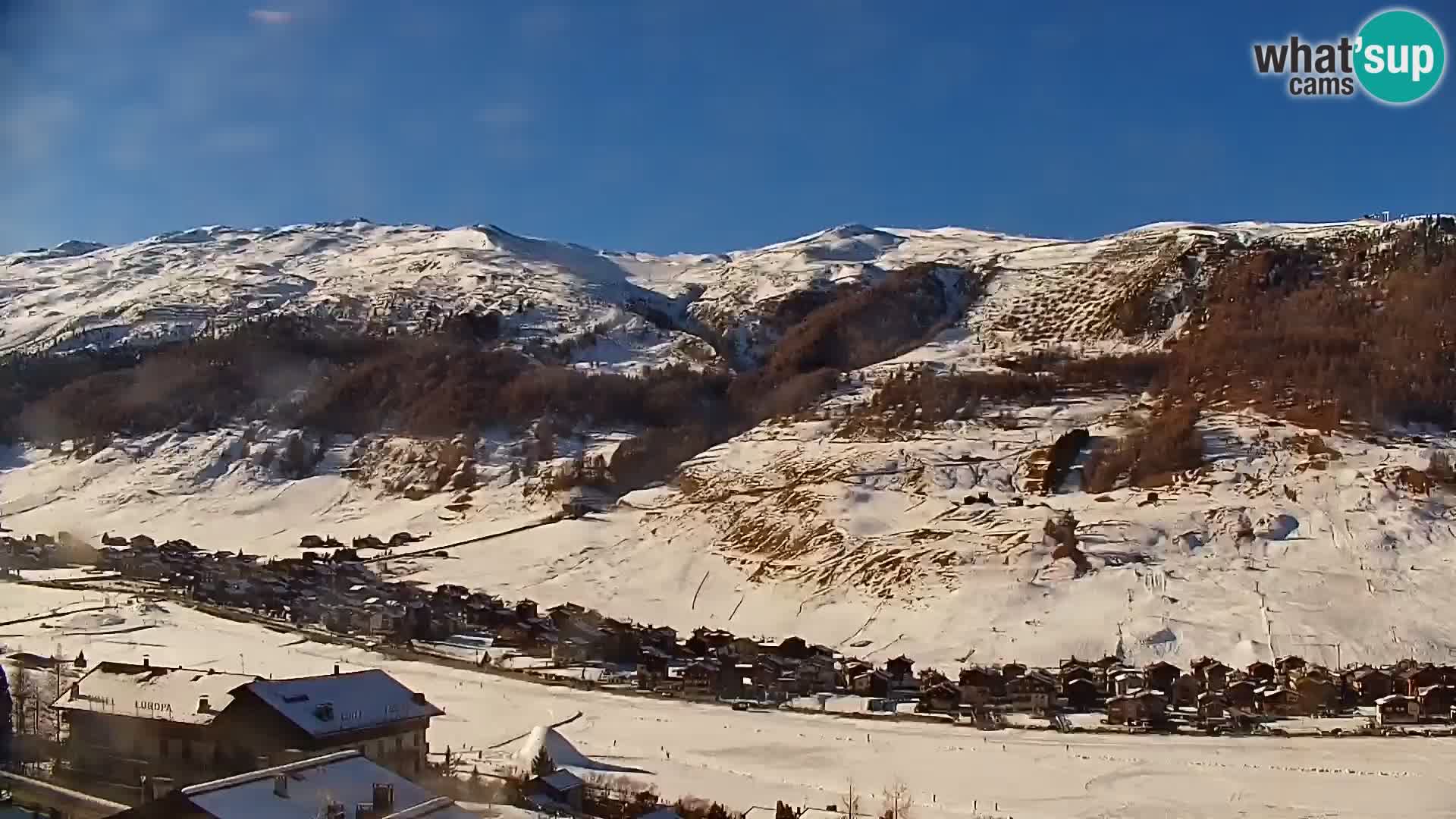 Increíble webcam de Livigno, vista panorámica desde el hotel Teola