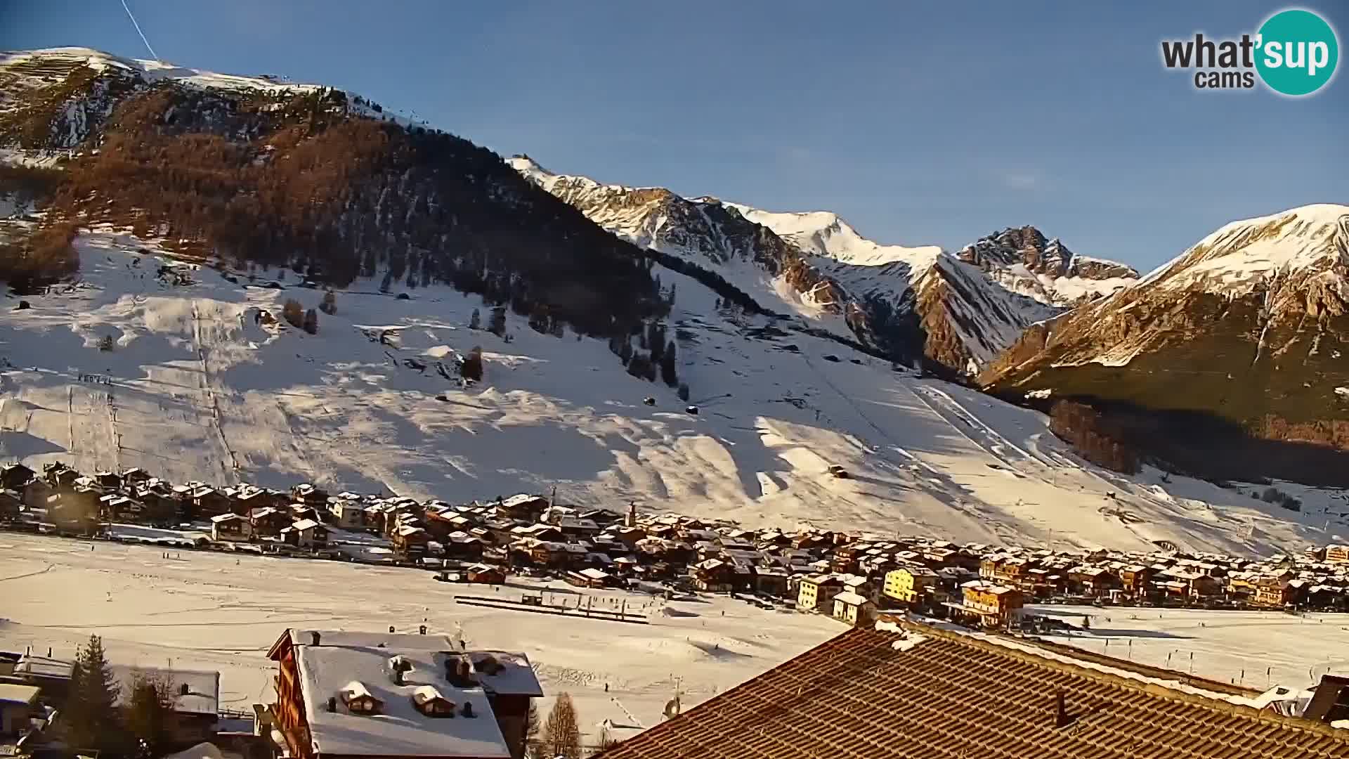 Amazing Livigno webcam panorama view from hotel Teola