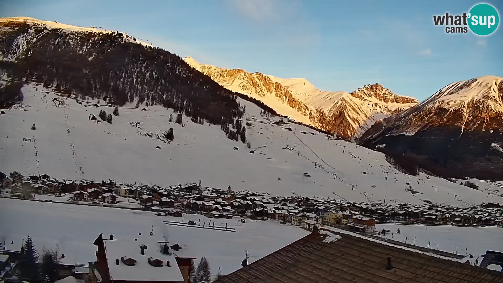 Amazing Livigno webcam panorama view from hotel Teola