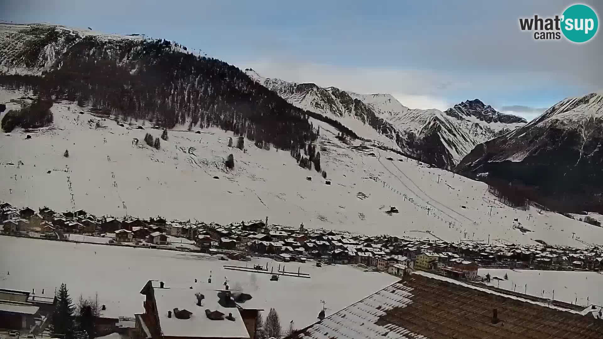 Spletna kamera Livigno panorama | pogled iz hotela Teola