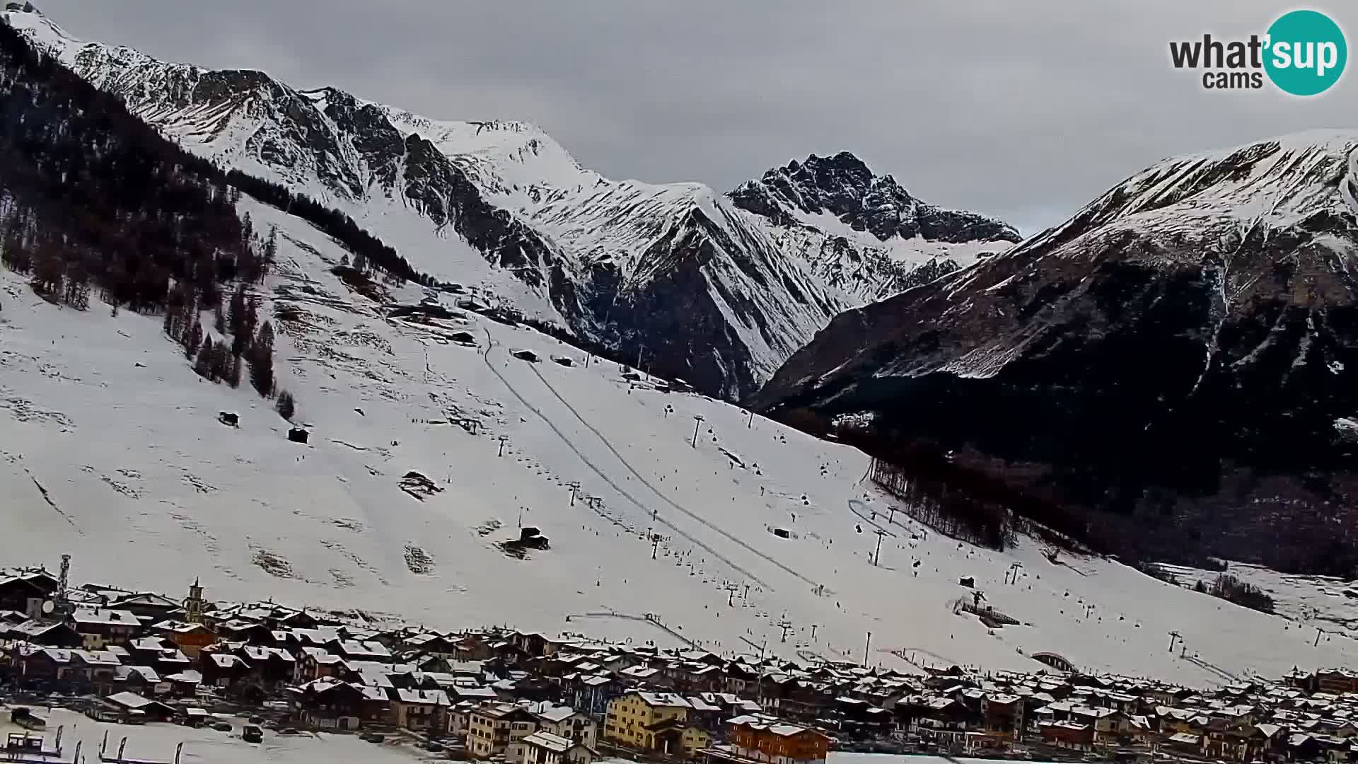 Increíble webcam de Livigno, vista panorámica desde el hotel Teola