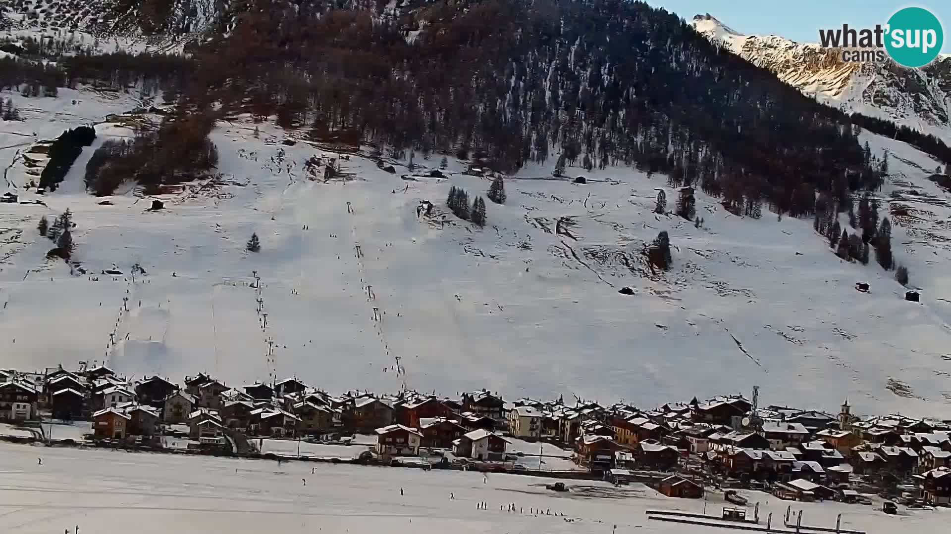 Increíble webcam de Livigno, vista panorámica desde el hotel Teola