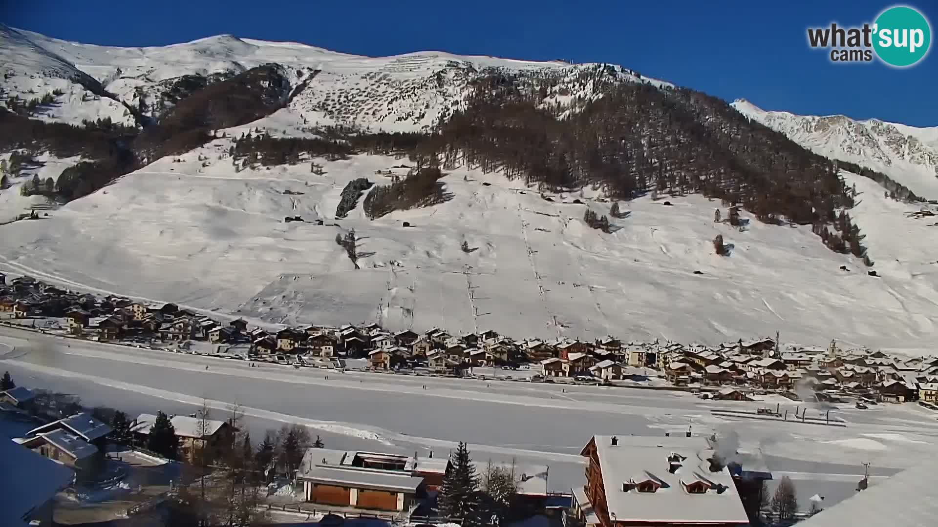 Increíble webcam de Livigno, vista panorámica desde el hotel Teola