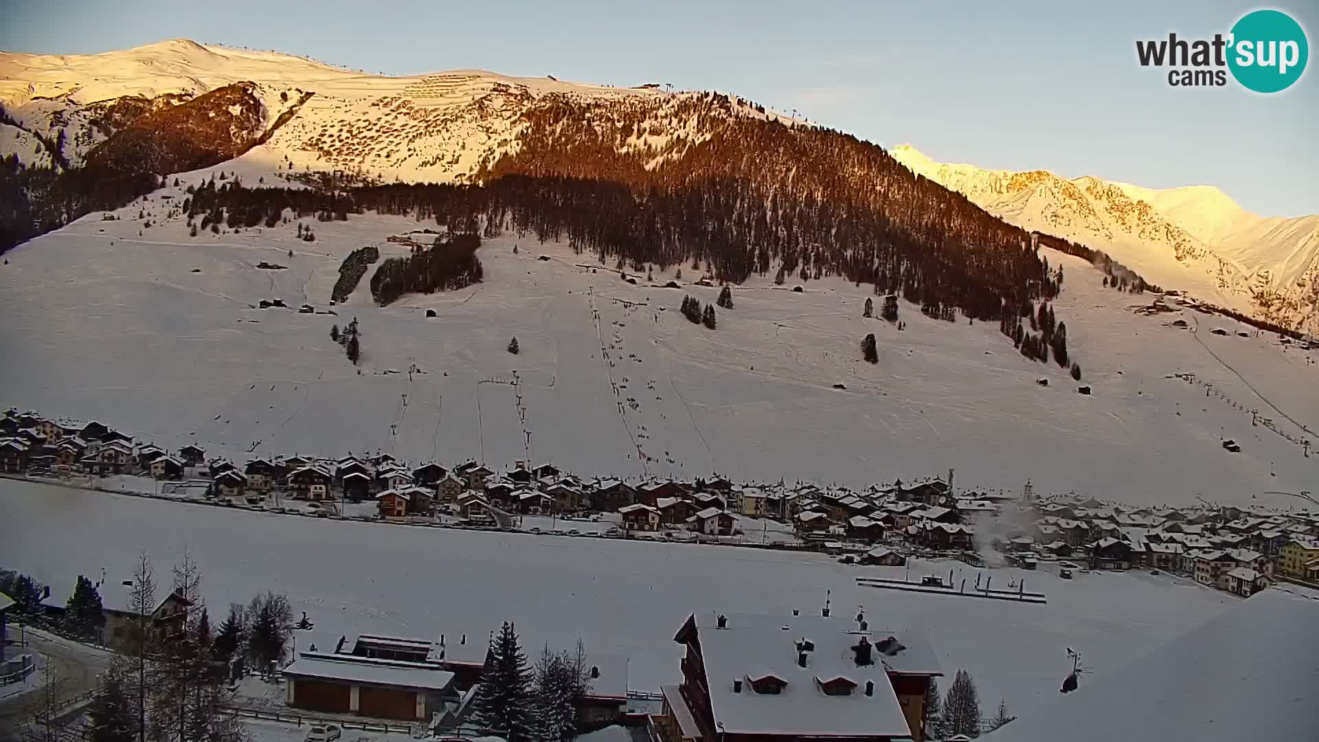 Superbe web camera Livigno, vue panoramique depuis l’hôtel Teola