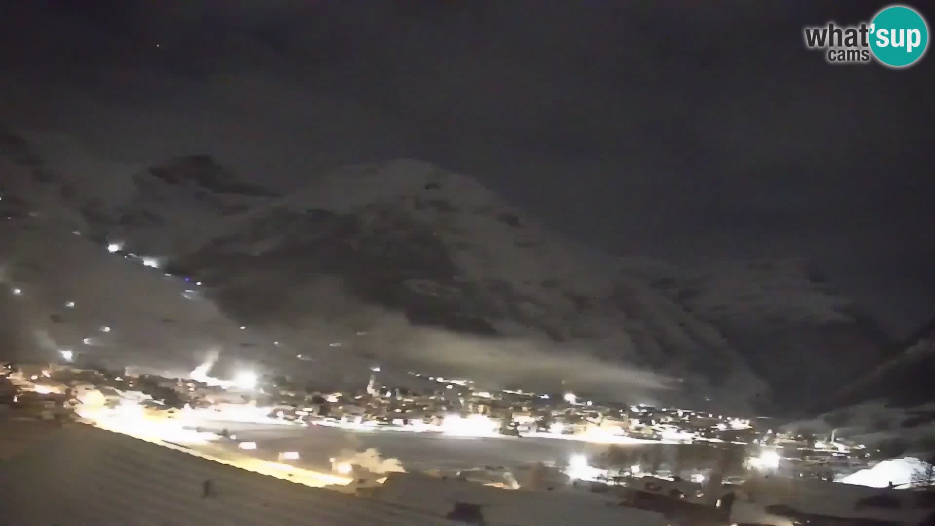 Superbe web camera Livigno, vue panoramique depuis l’hôtel Teola