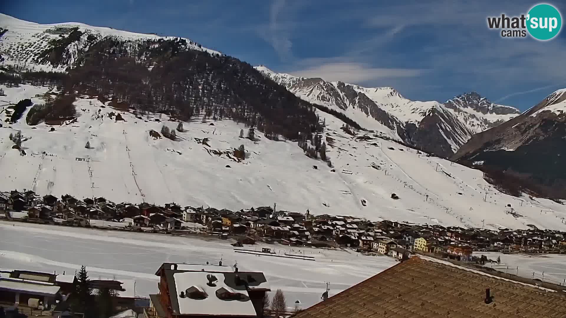 Increíble webcam de Livigno, vista panorámica desde el hotel Teola