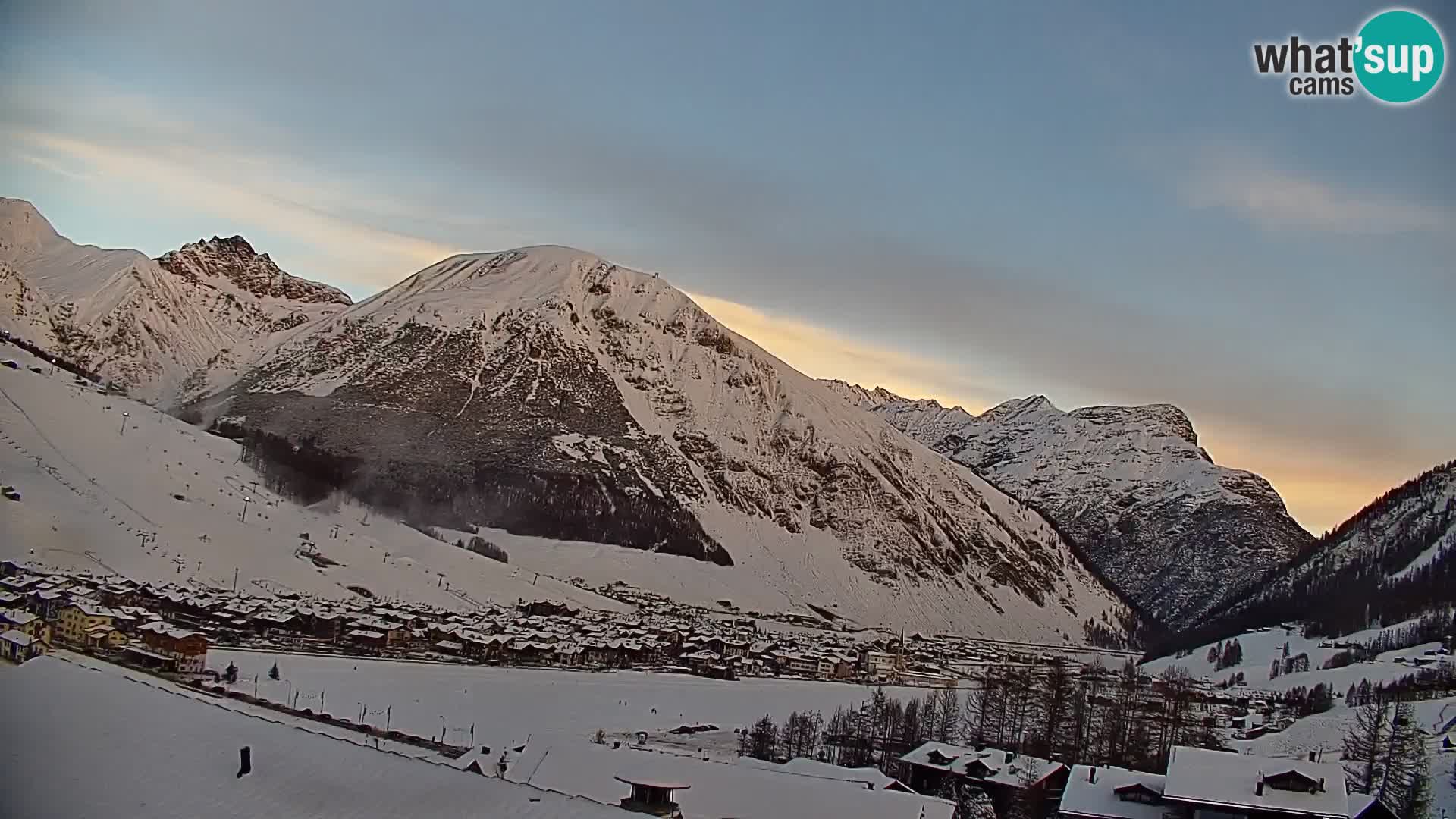 Superbe web camera Livigno, vue panoramique depuis l’hôtel Teola