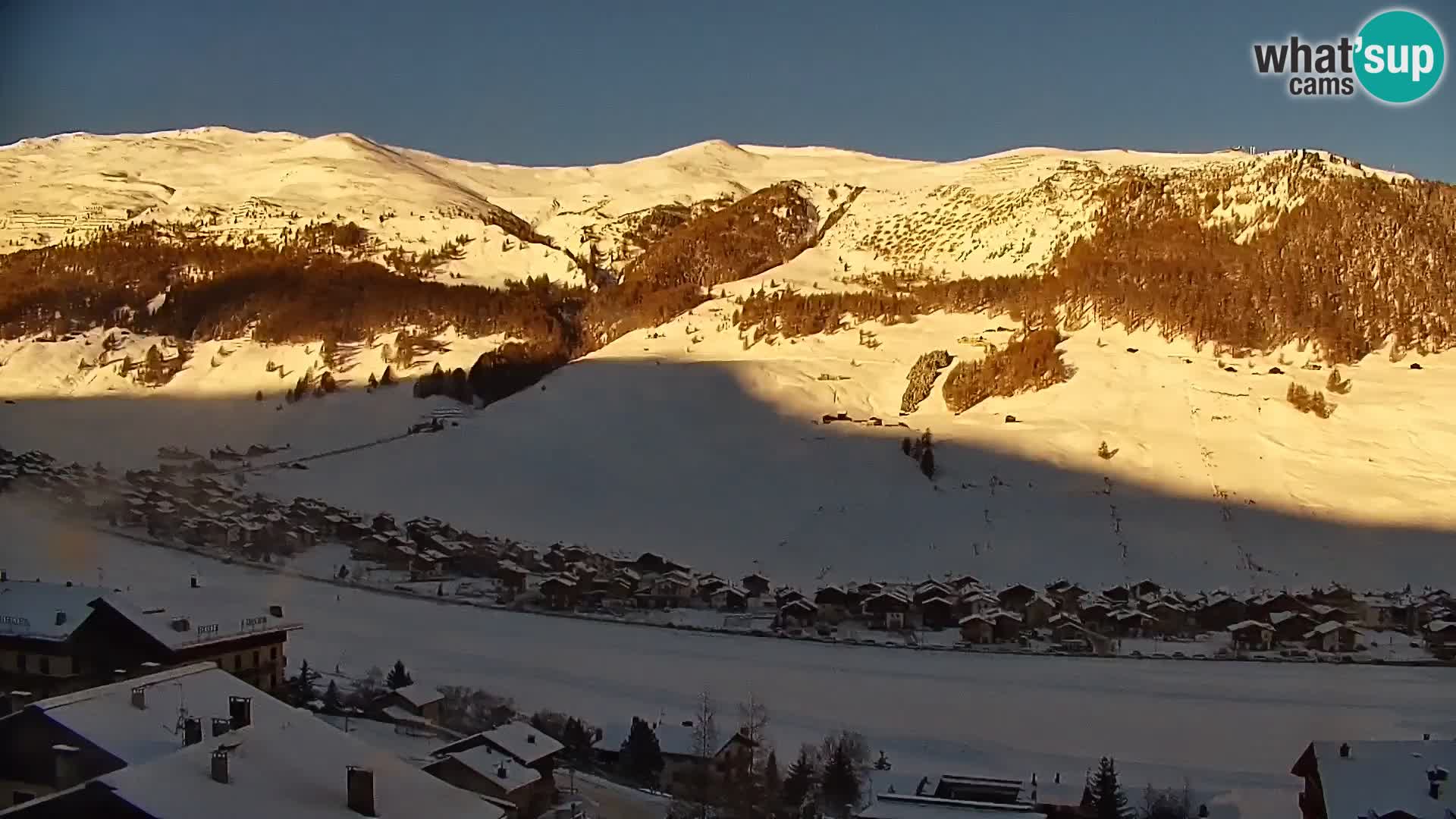 Superbe web camera Livigno, vue panoramique depuis l’hôtel Teola