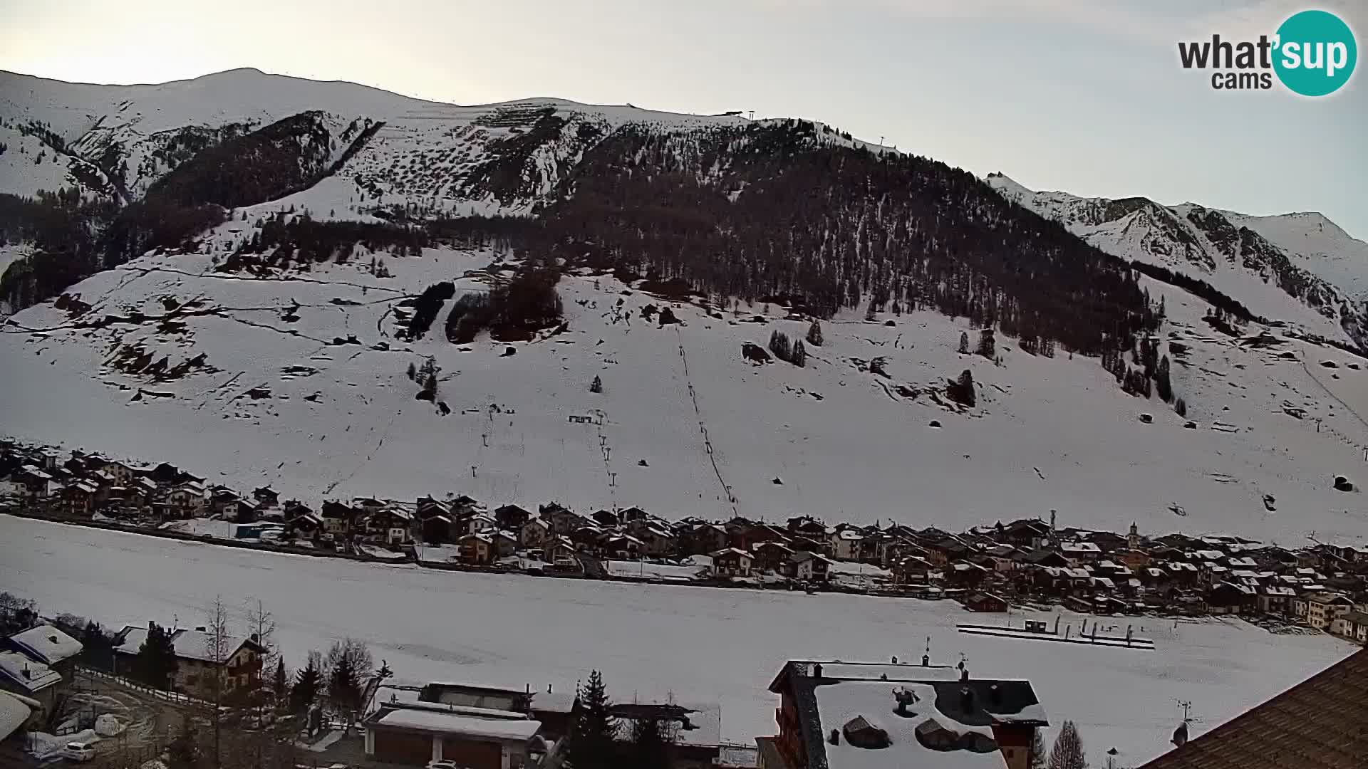 Increíble webcam de Livigno, vista panorámica desde el hotel Teola