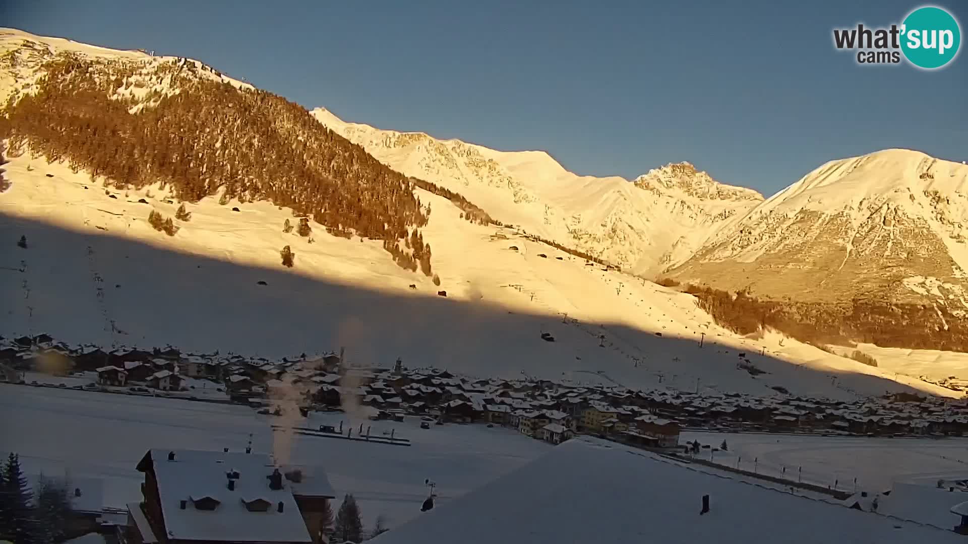 Increíble webcam de Livigno, vista panorámica desde el hotel Teola