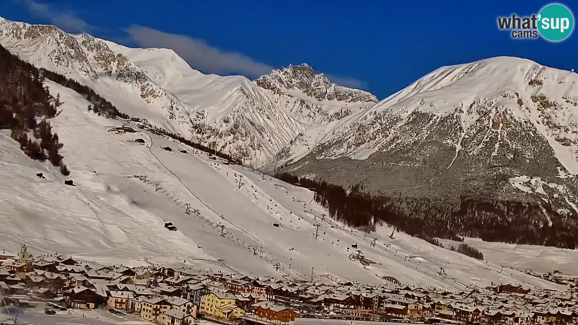 Superbe web camera Livigno, vue panoramique depuis l’hôtel Teola