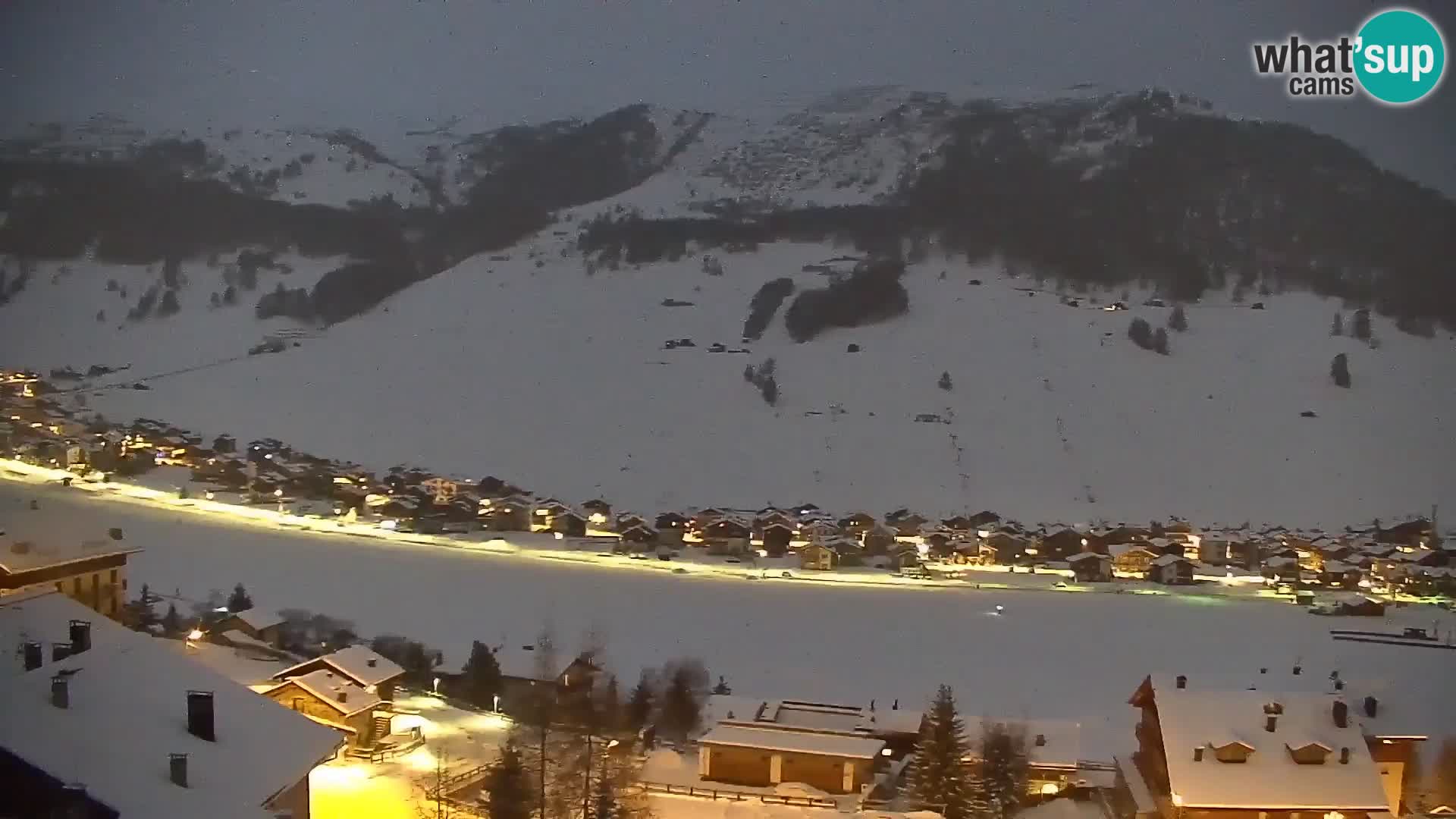 Increíble webcam de Livigno, vista panorámica desde el hotel Teola