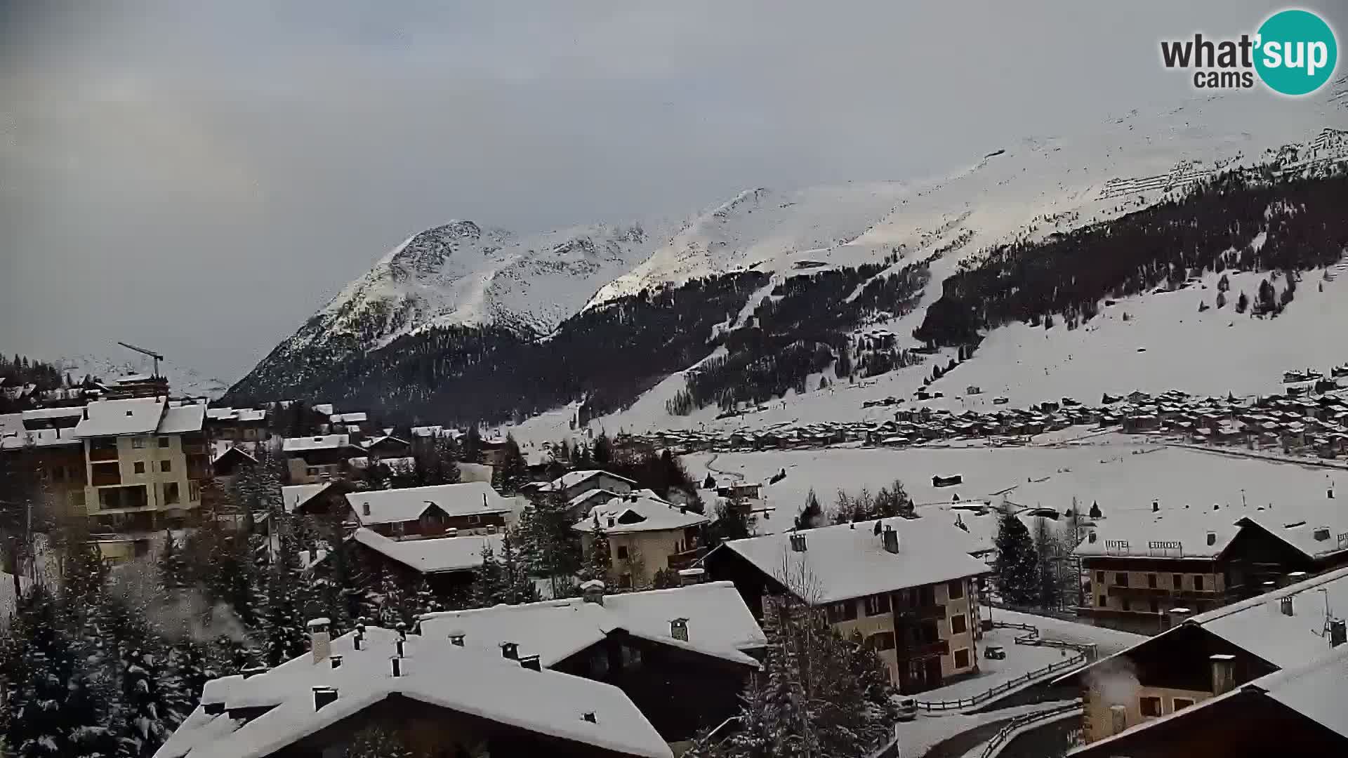 Erstaunliche Livigno Kamera, Panoramablick vom Hotel Teola