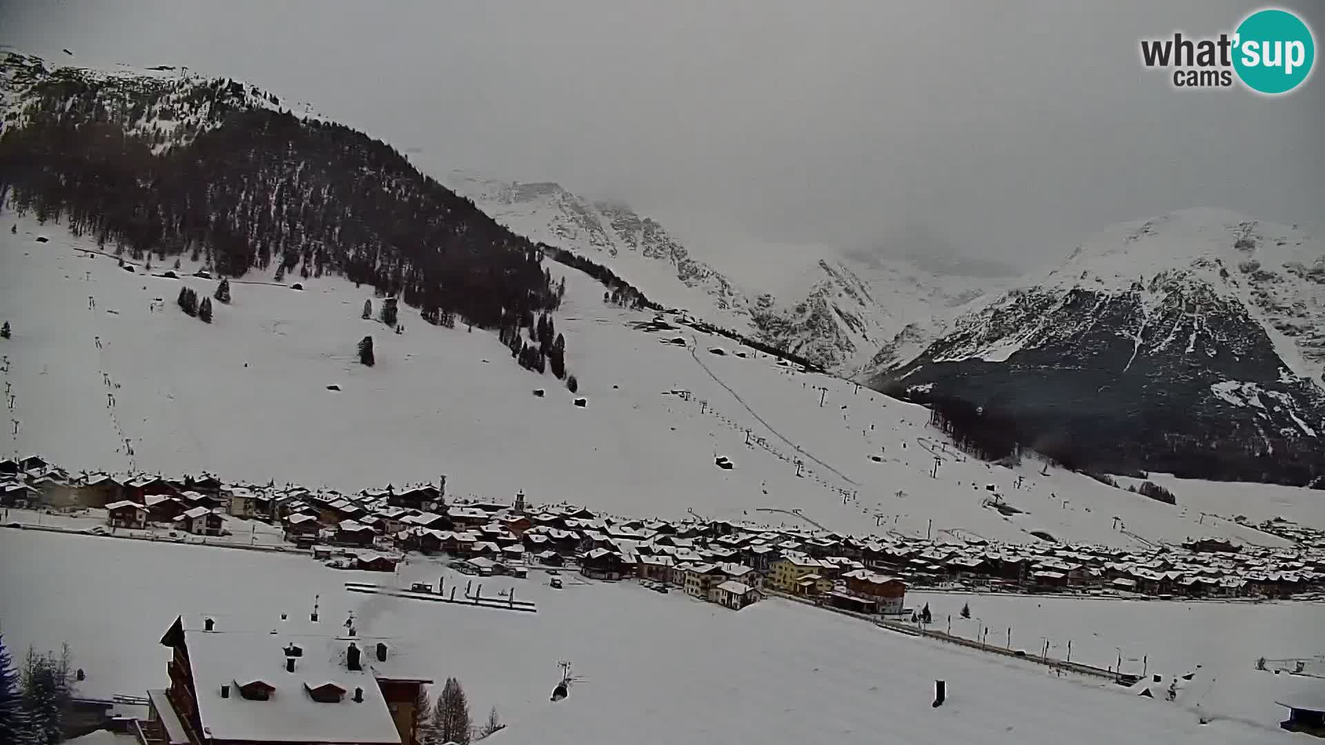 Amazing Livigno webcam panorama view from hotel Teola