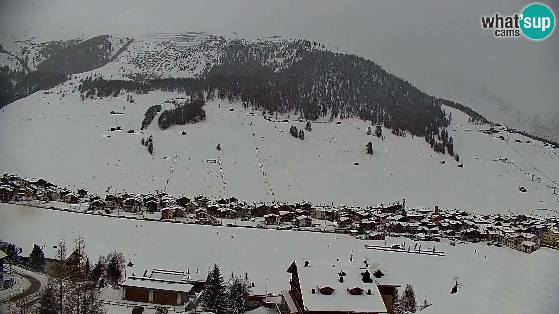 Increíble webcam de Livigno, vista panorámica desde el hotel Teola