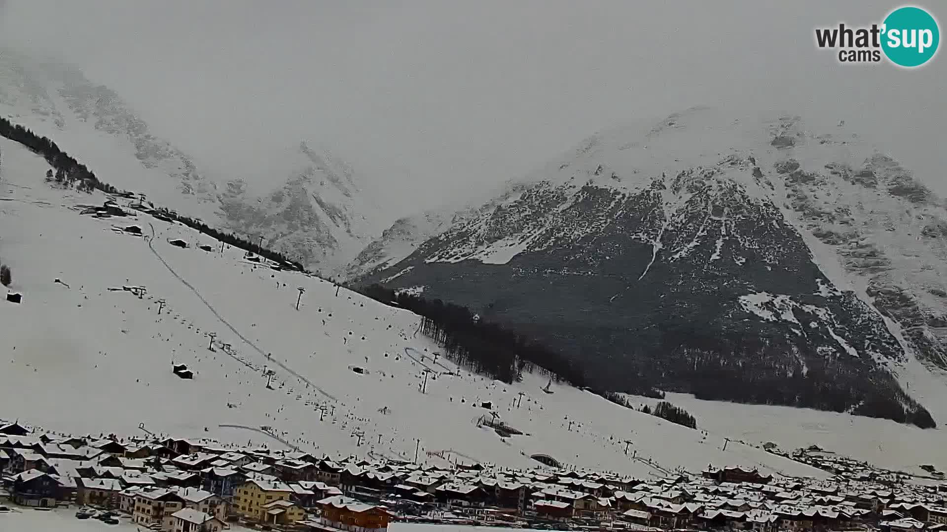 Superbe web camera Livigno, vue panoramique depuis l’hôtel Teola