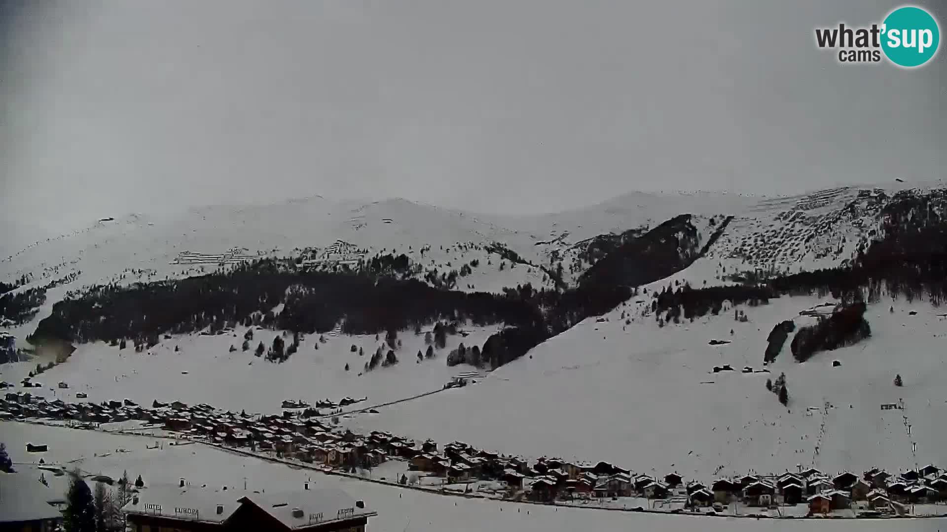 Increíble webcam de Livigno, vista panorámica desde el hotel Teola